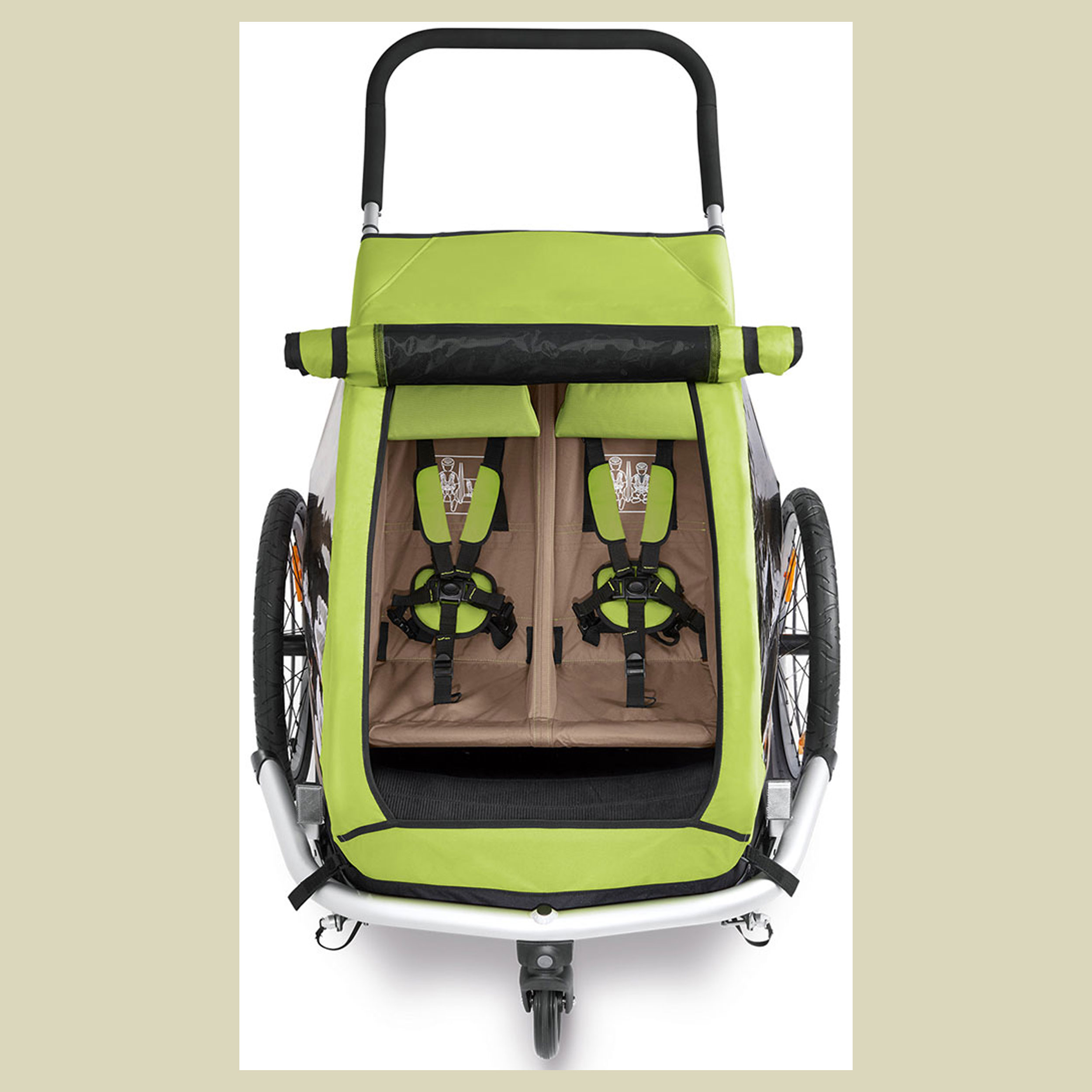 Kid for 2 Modell 2017 Farbe meadow green/sand grey