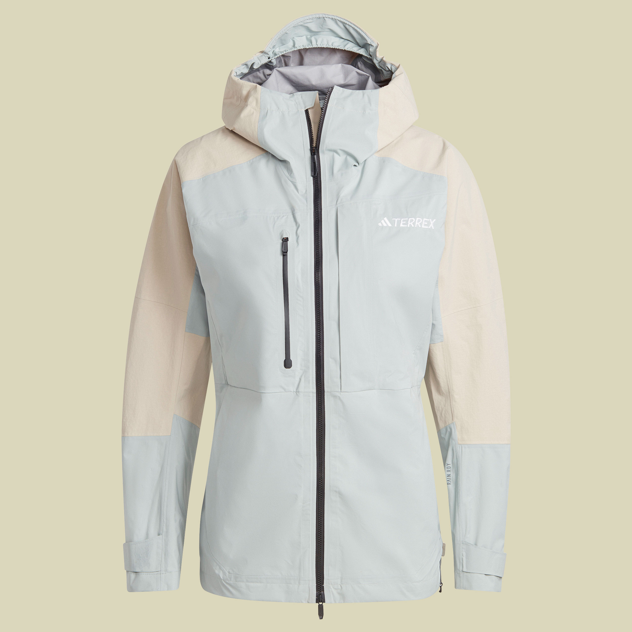 Terrex XPloric Rain.Ready Jacket Women Größe XL Farbe wonder silver/wonder beige