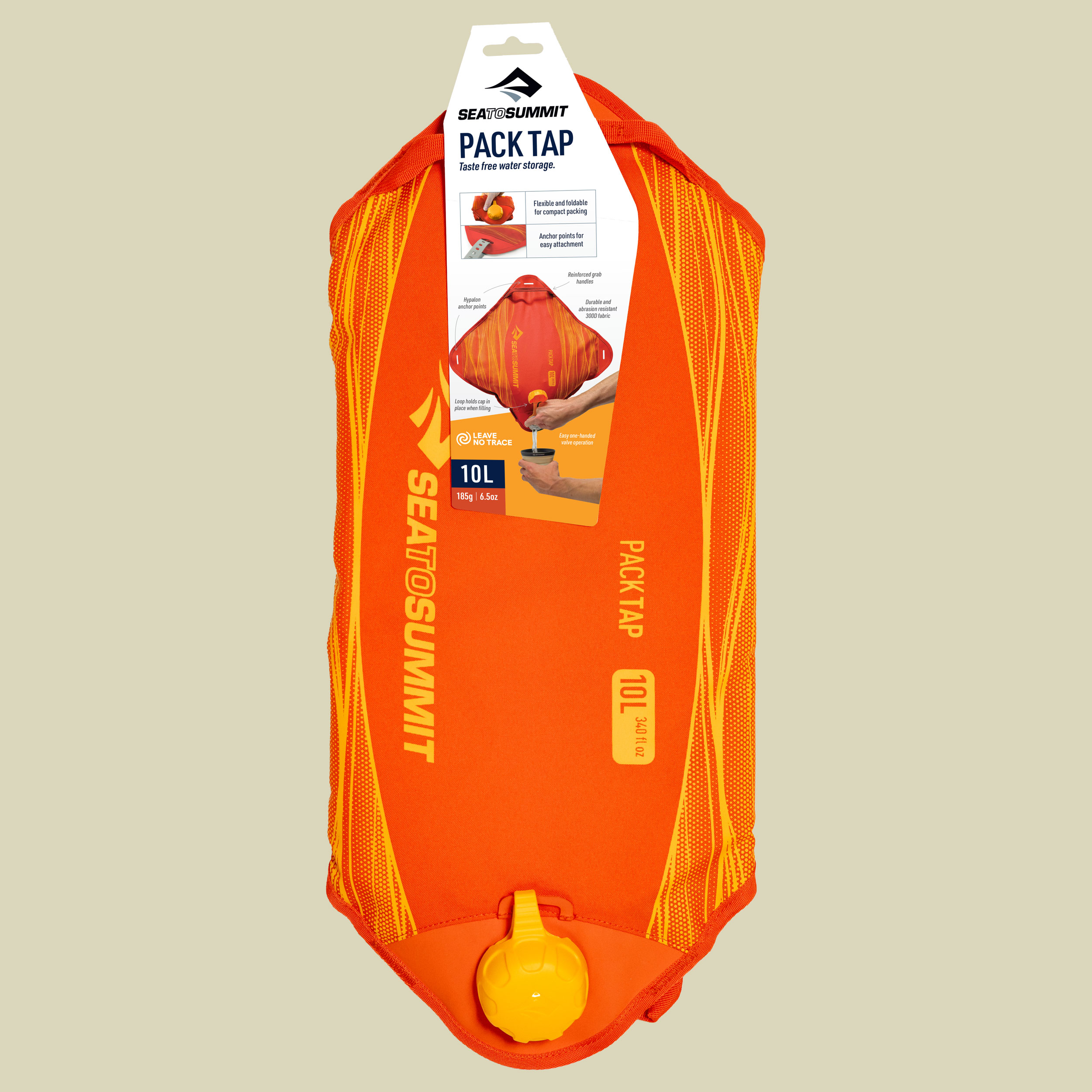 Pack Tap 10L rot - Farbe spicy orange