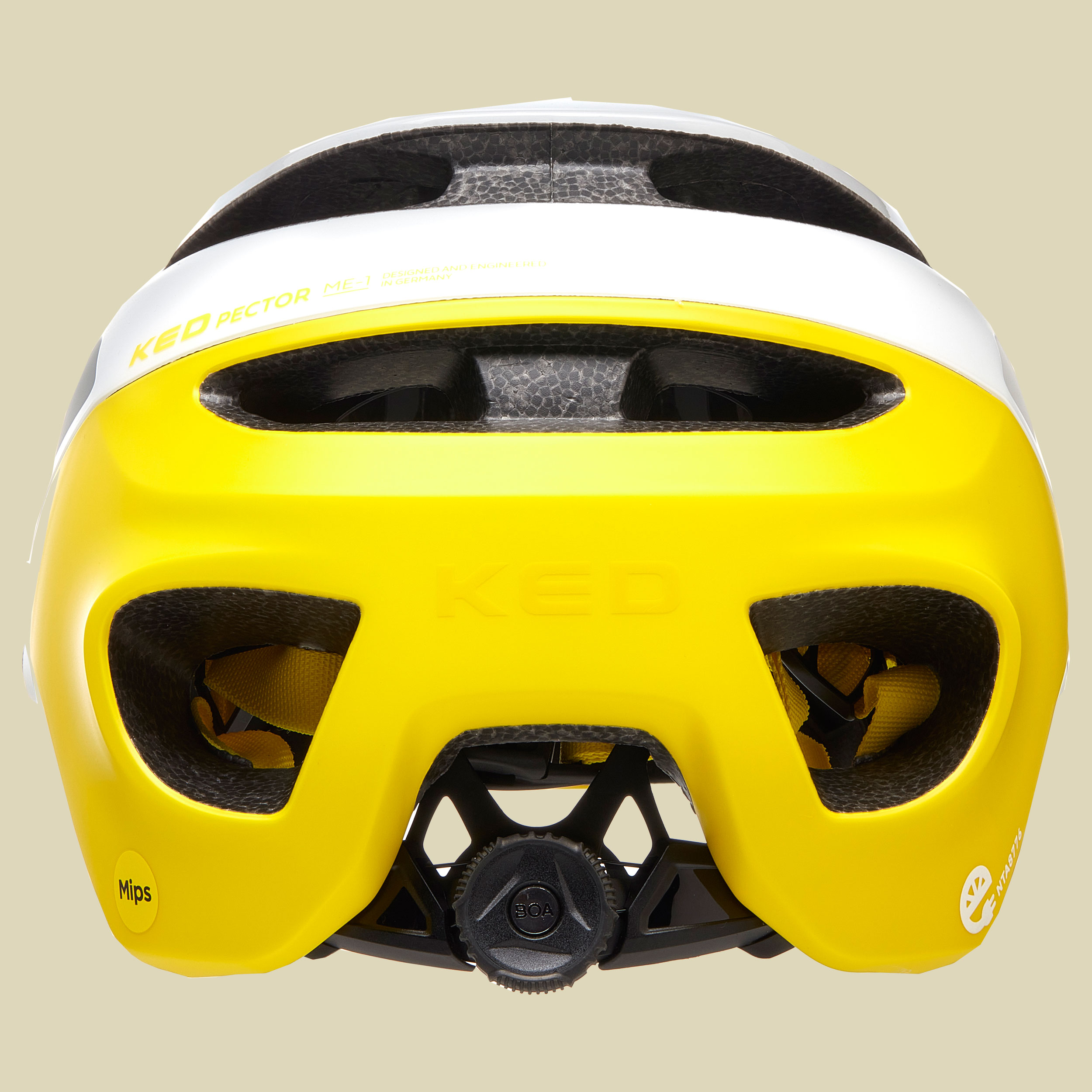 Pector ME-1 Kopfumfang M 52-58 cm Farbe white yellow matt