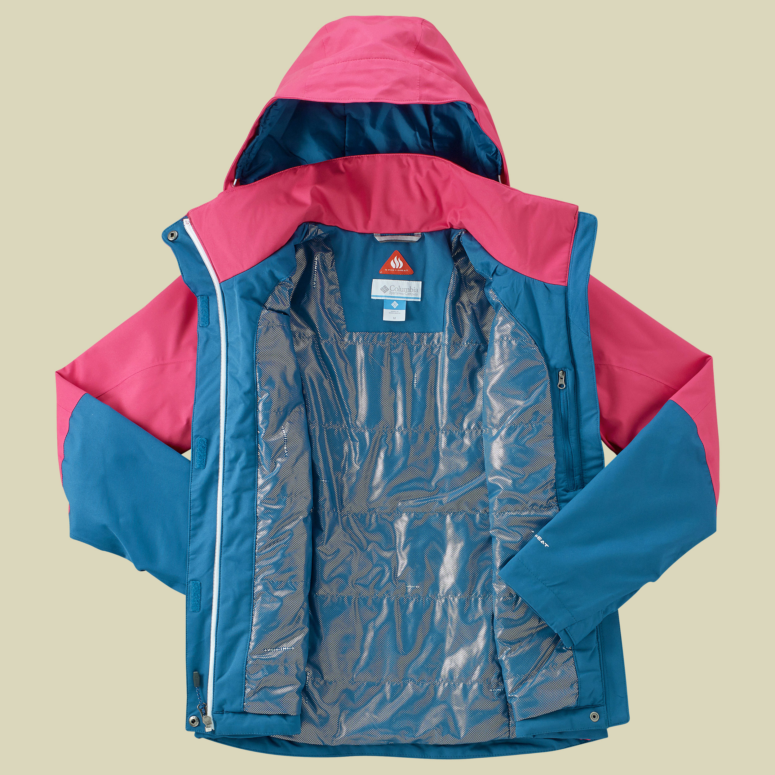 Everett Mountain Jacket Women Größe L Farbe phoenix blue, punch pink