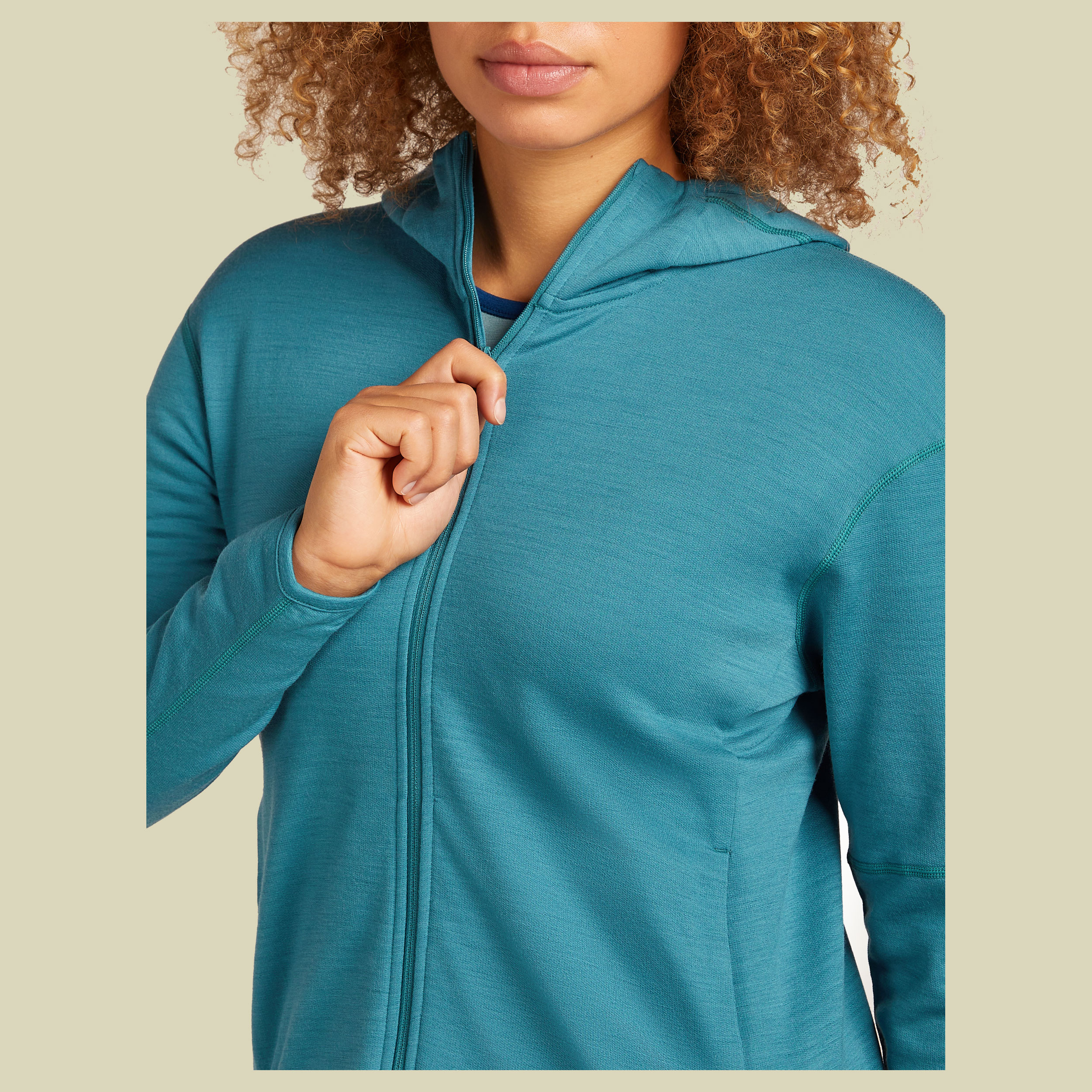 Merino 360 RealFleece Elemental LS Zip Hoodie Women Merino 360 RealFleece Elemental LS Zip Hoodie Women S topaz