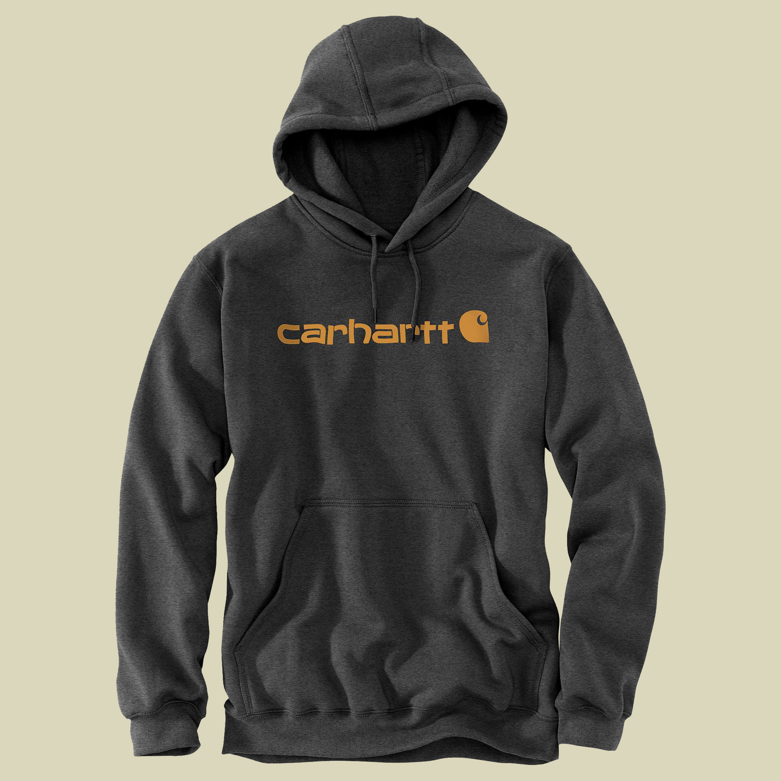 Signature Logo Sweatshirt Men L grau 3 - Farbe carbon heather/carhartt gold
