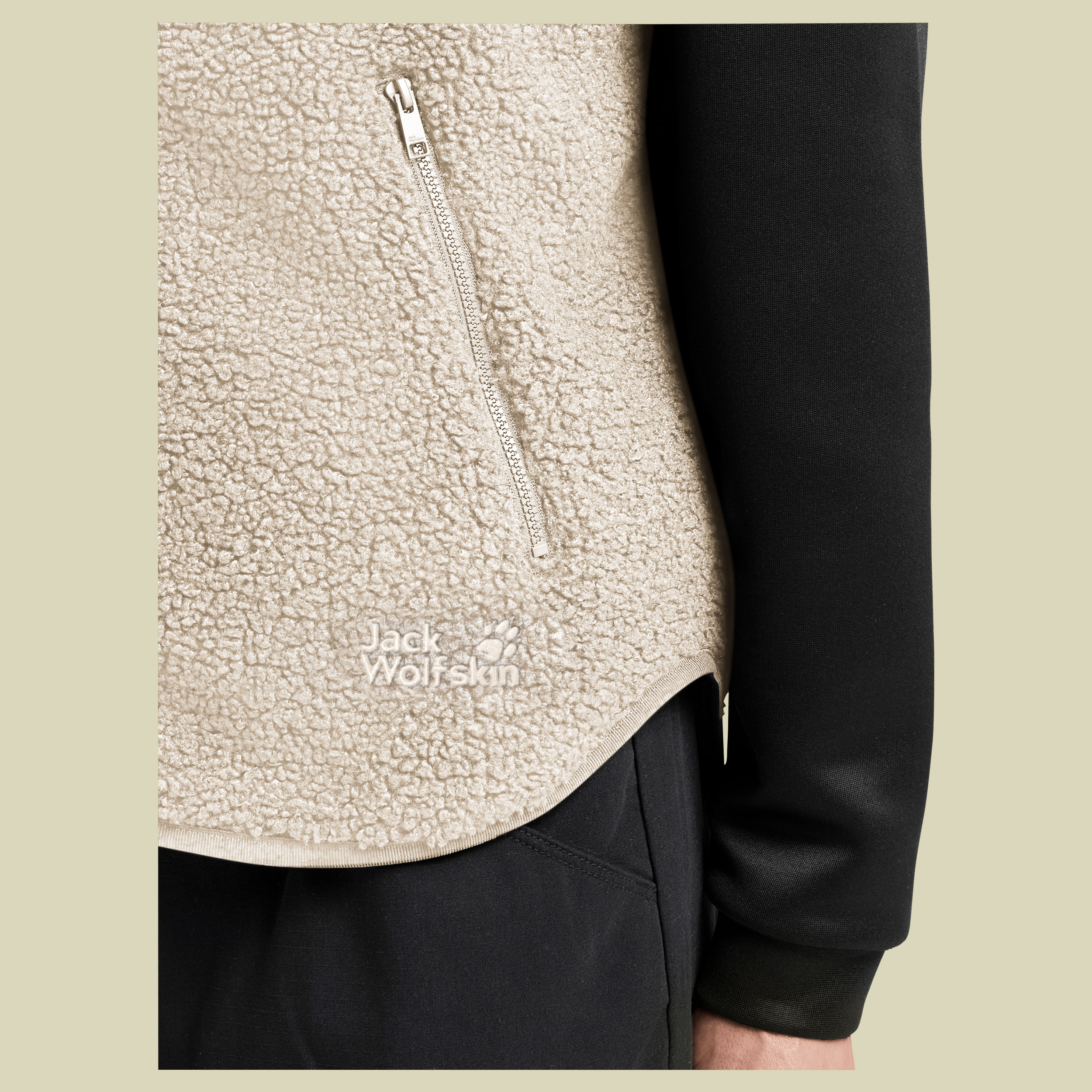 High Curl Vest Women grau XXL - oyster