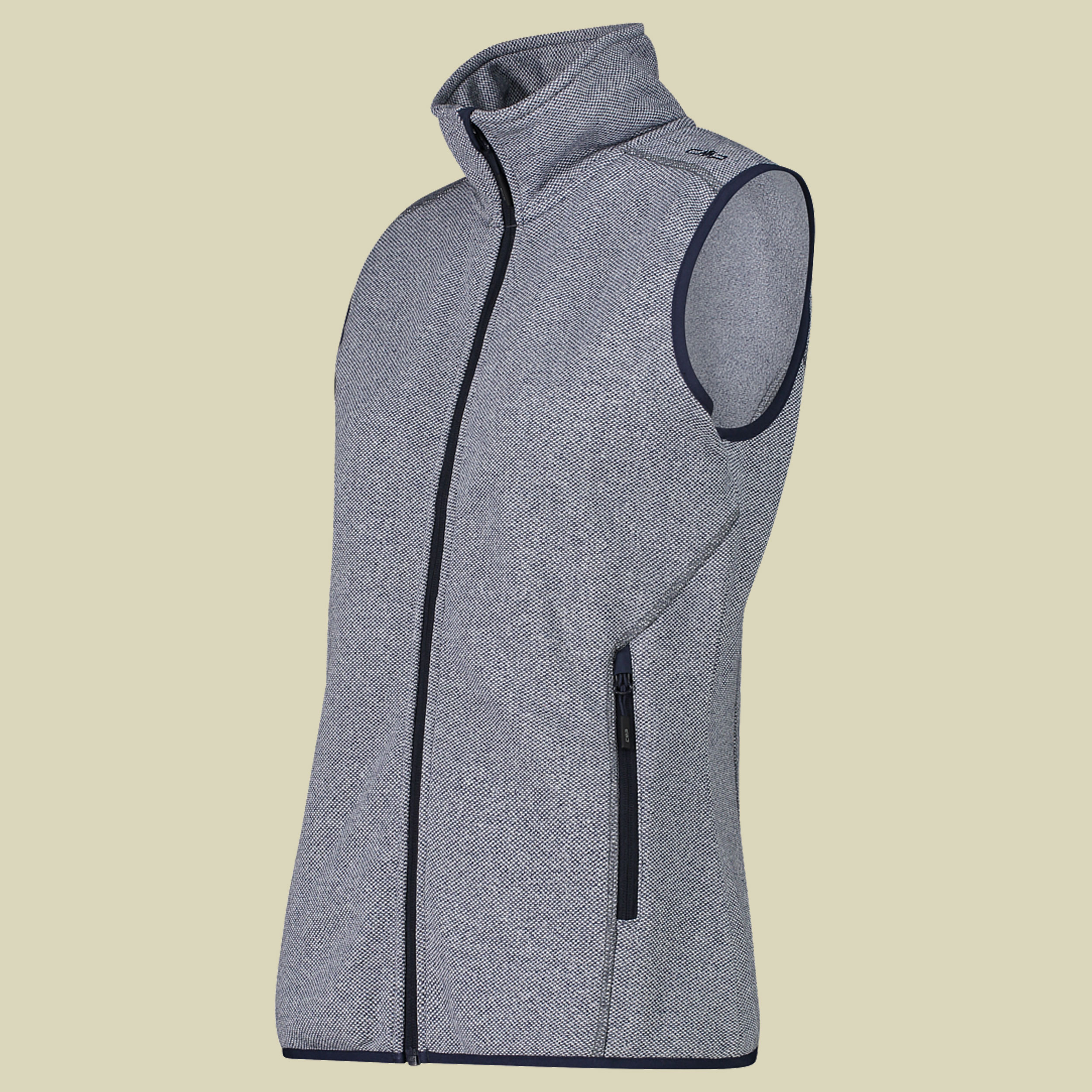 Woman Knit-Tech-Fleece Vest 3H55766 Größe 40 Farbe 14NP b.blue-bianco