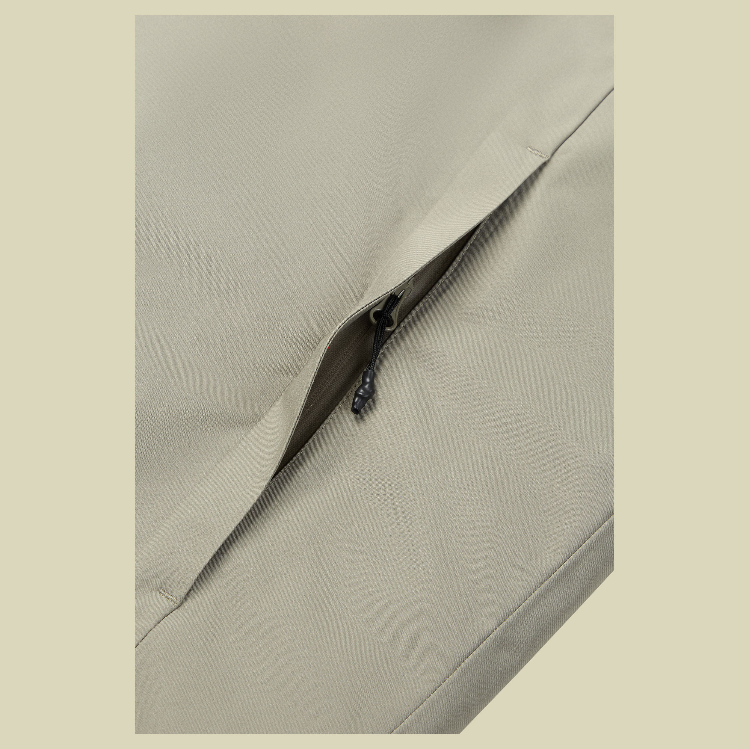 Lauge Harshell Down Jacket Men XL beige - vetiver green