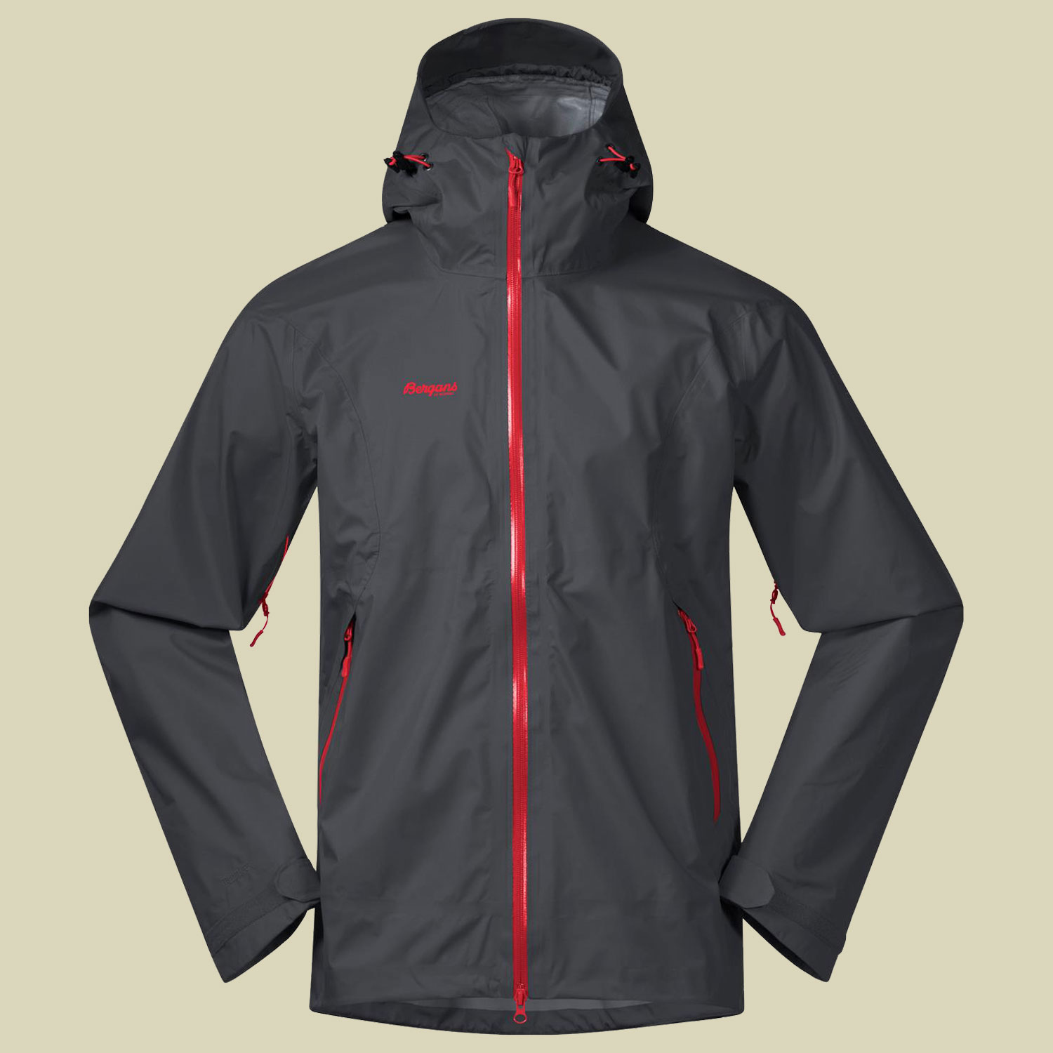 Letto Jacket Men Größe M Farbe solid dark grey/fire red