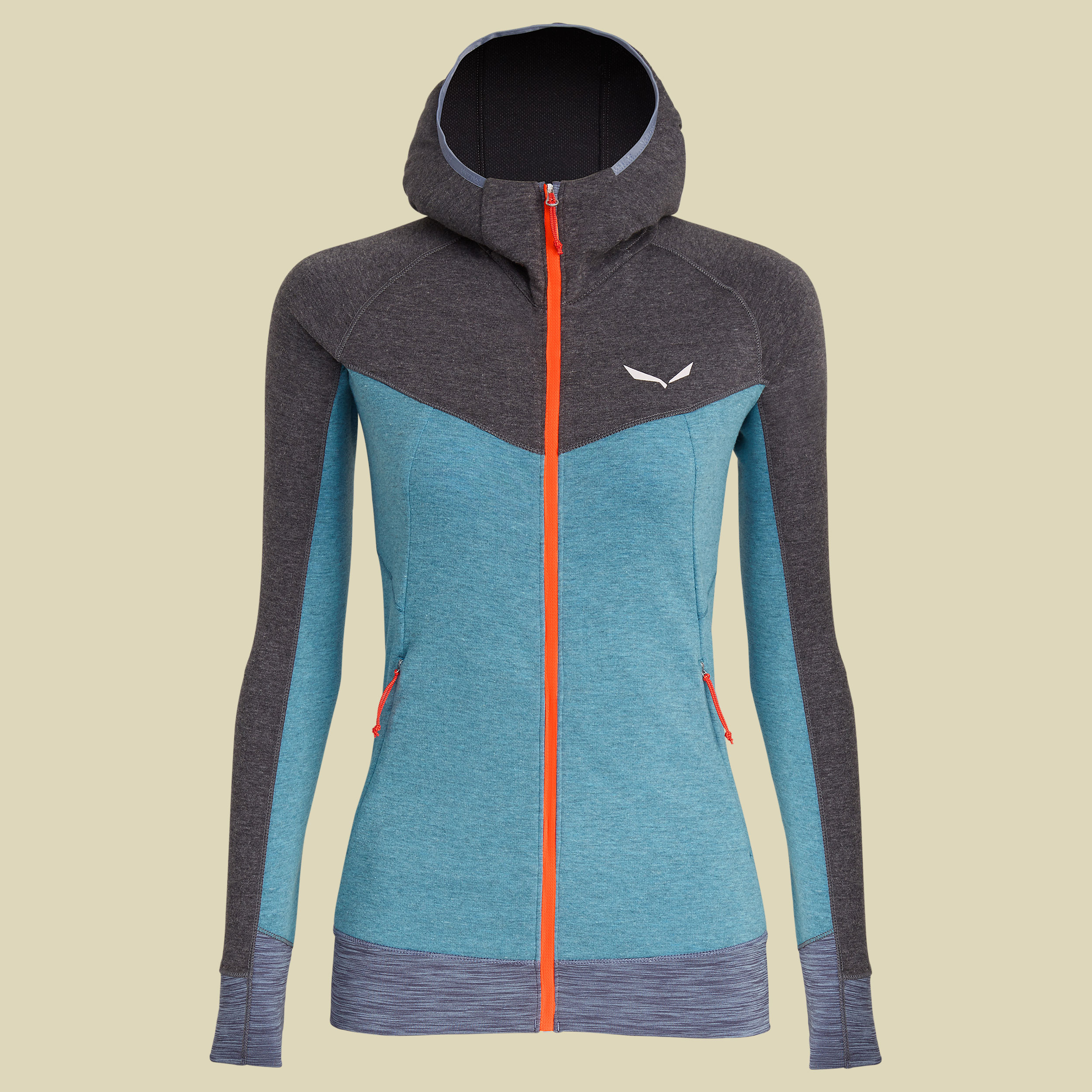 Puez 2 Dry L/S Hood Women Größe 42 Farbe black out/melange