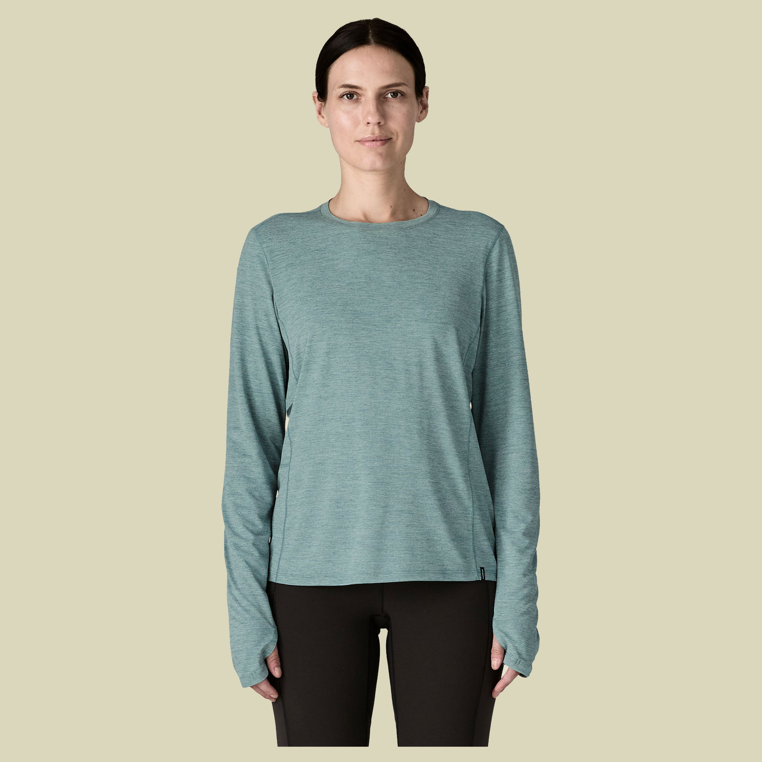 L/S Cap Cool Sun Shirt Women XL blau - thermal blue-thin ice x-dye