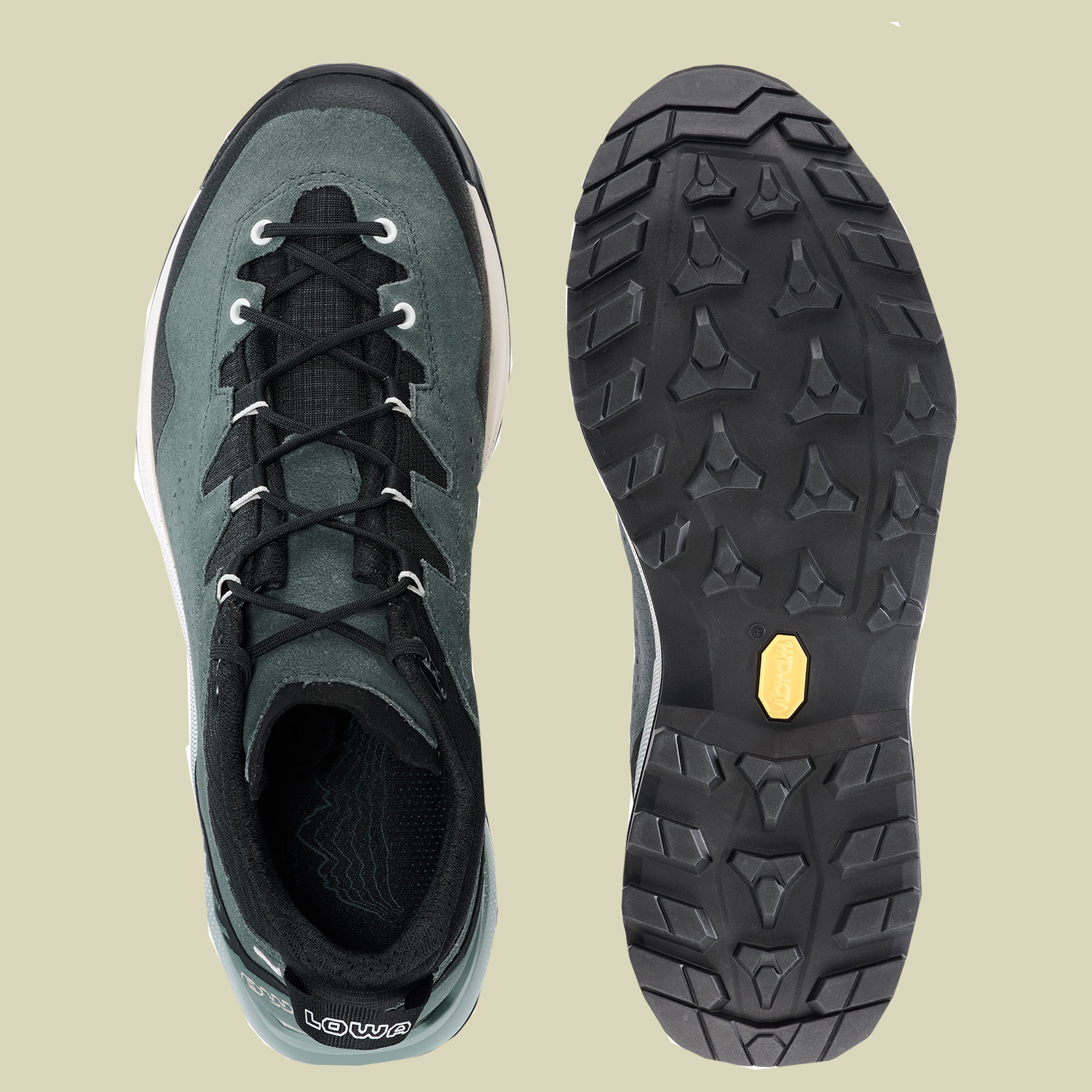 Lowa Explorer GTX Lo Men UK 9 blau - schieferblau/schwarz