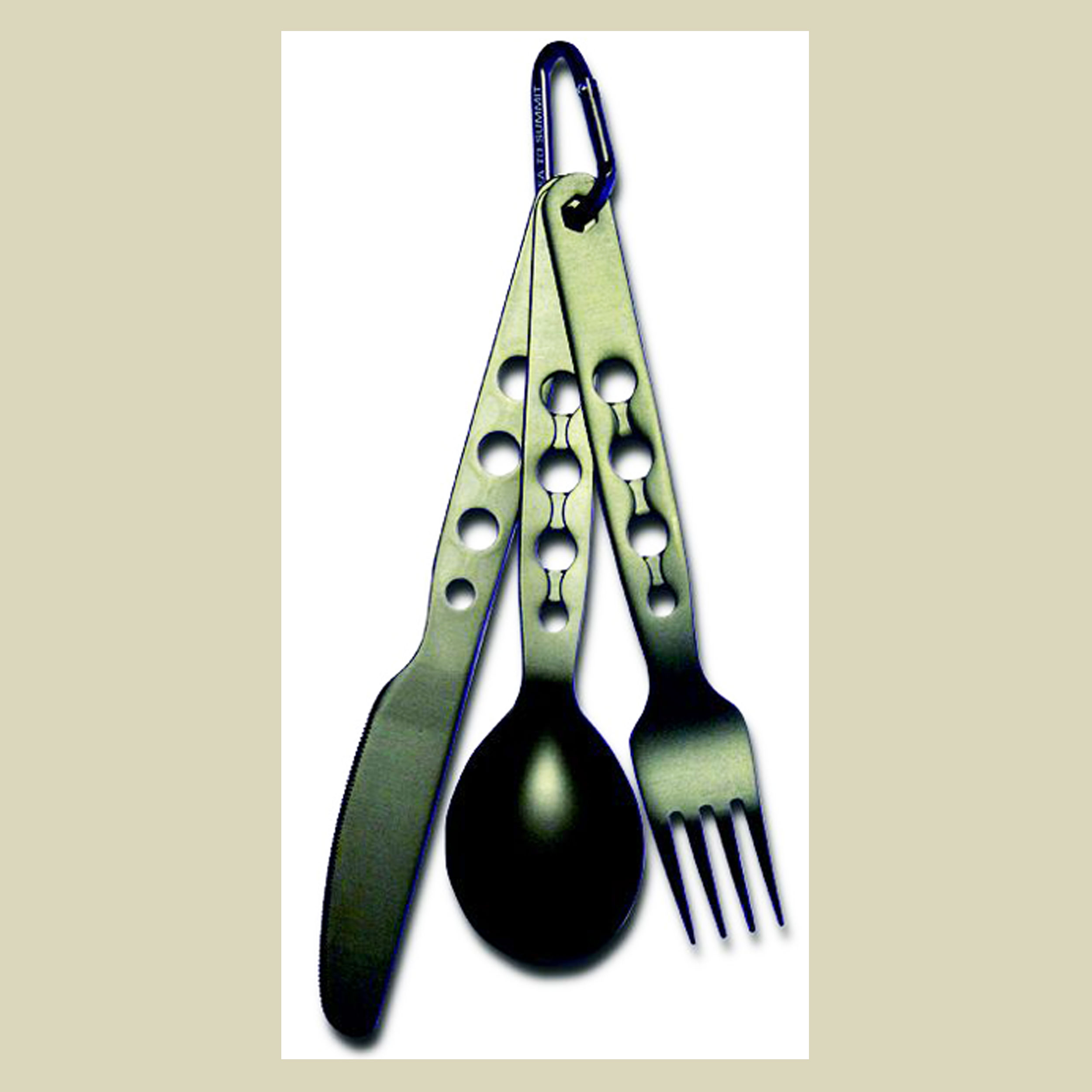 Alphaset 3pc Cutlery Set Messer-Gabel-Löffel-Set