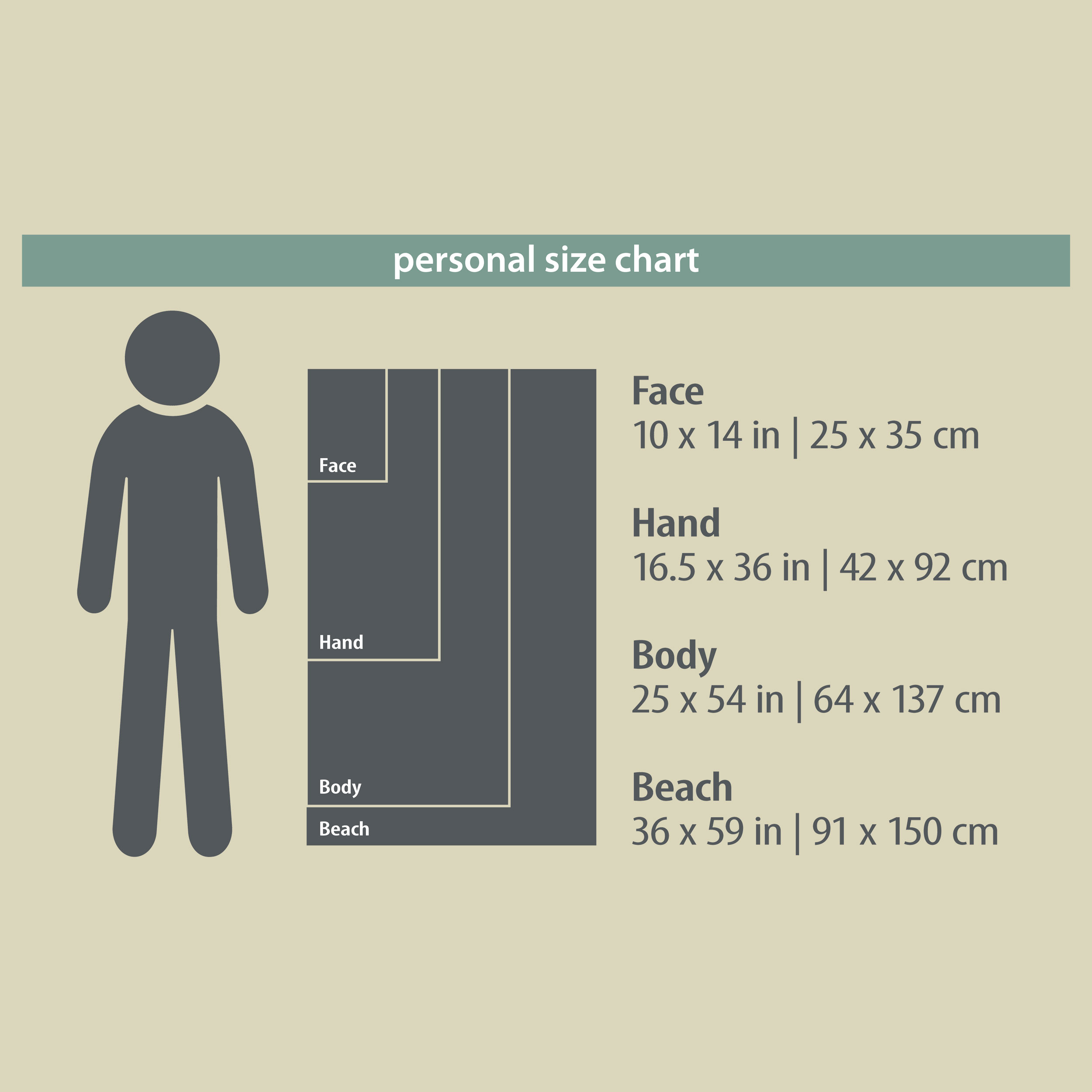 PT RecPersonal Handtuch Größe Body Farbe sand dune