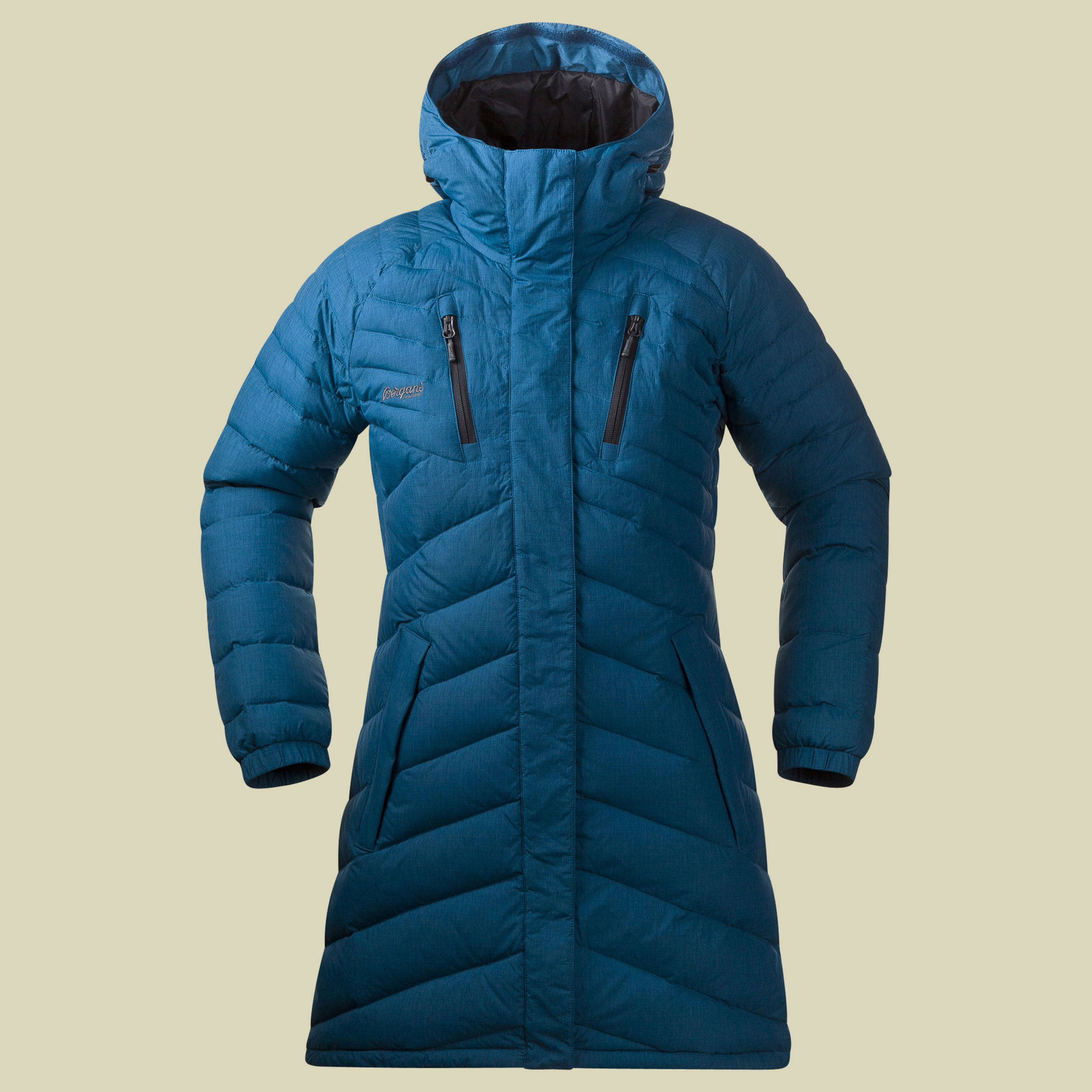 Svolvaer Down Long Lady Jacket Größe S Farbe black / dark Maroon