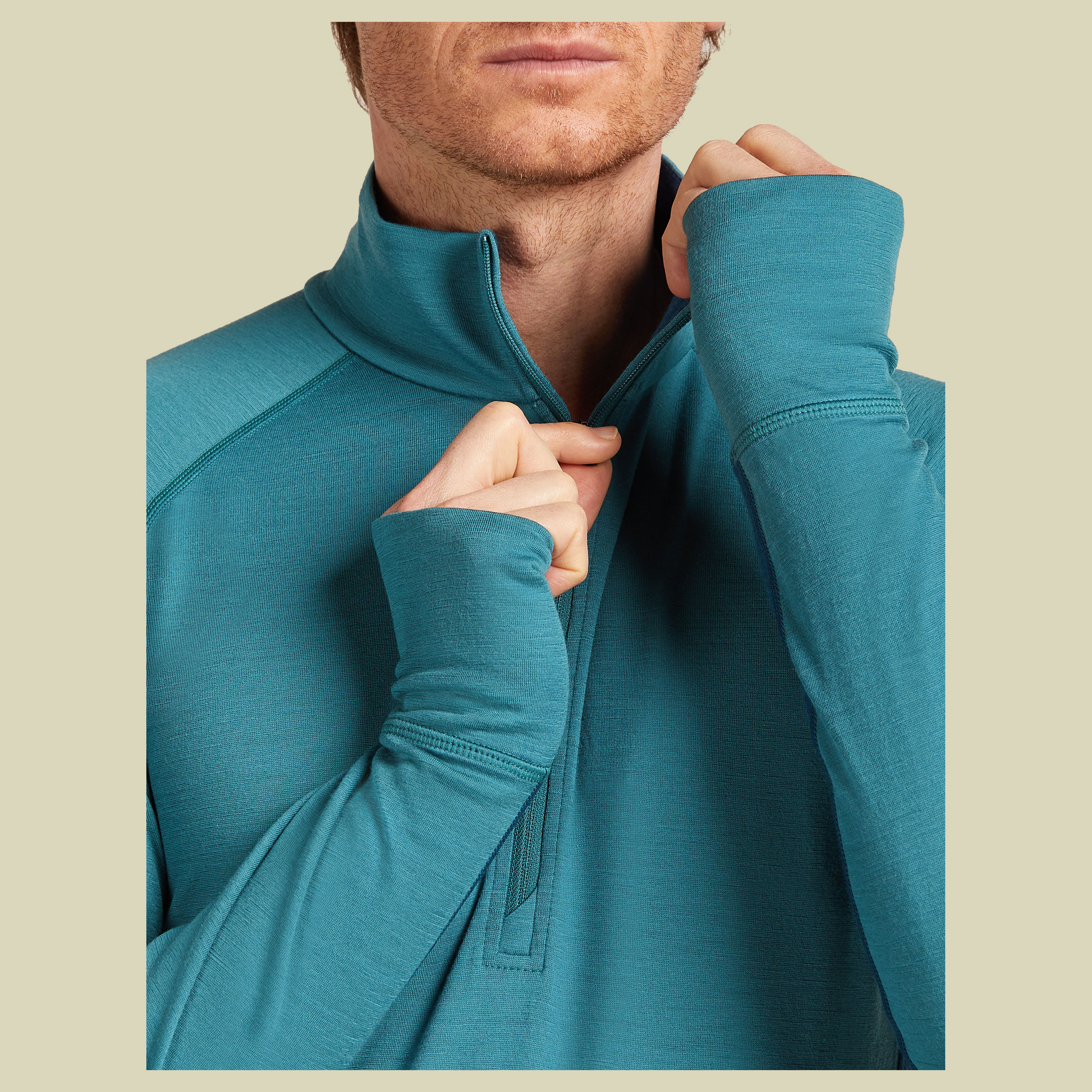 Merino 200 ZoneKnit™ LS Half Zip Men Merino 200 ZoneKnit™ LS Half Zip Men XL blau - atlantis/topaz/CB