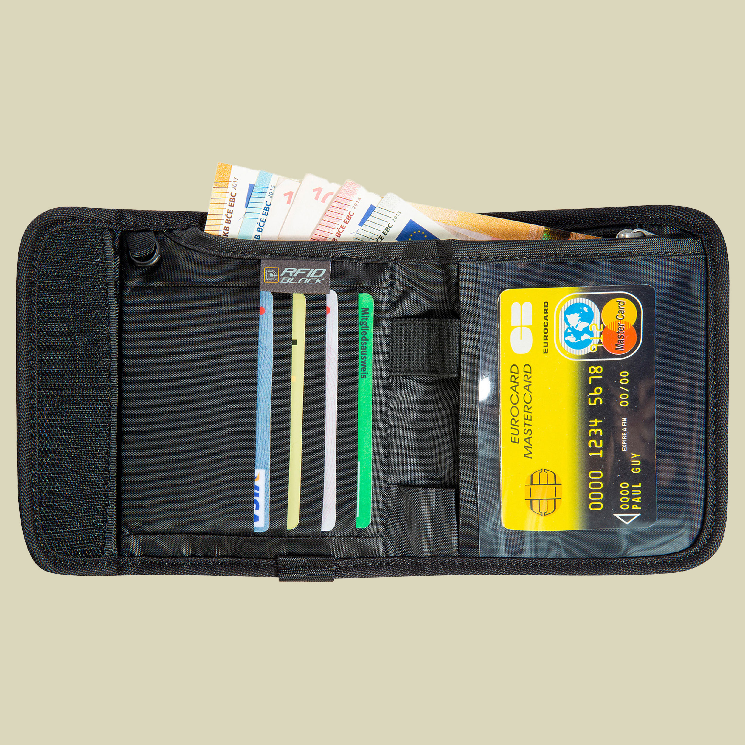 Euro Wallet RFID Block one size schwarz - black