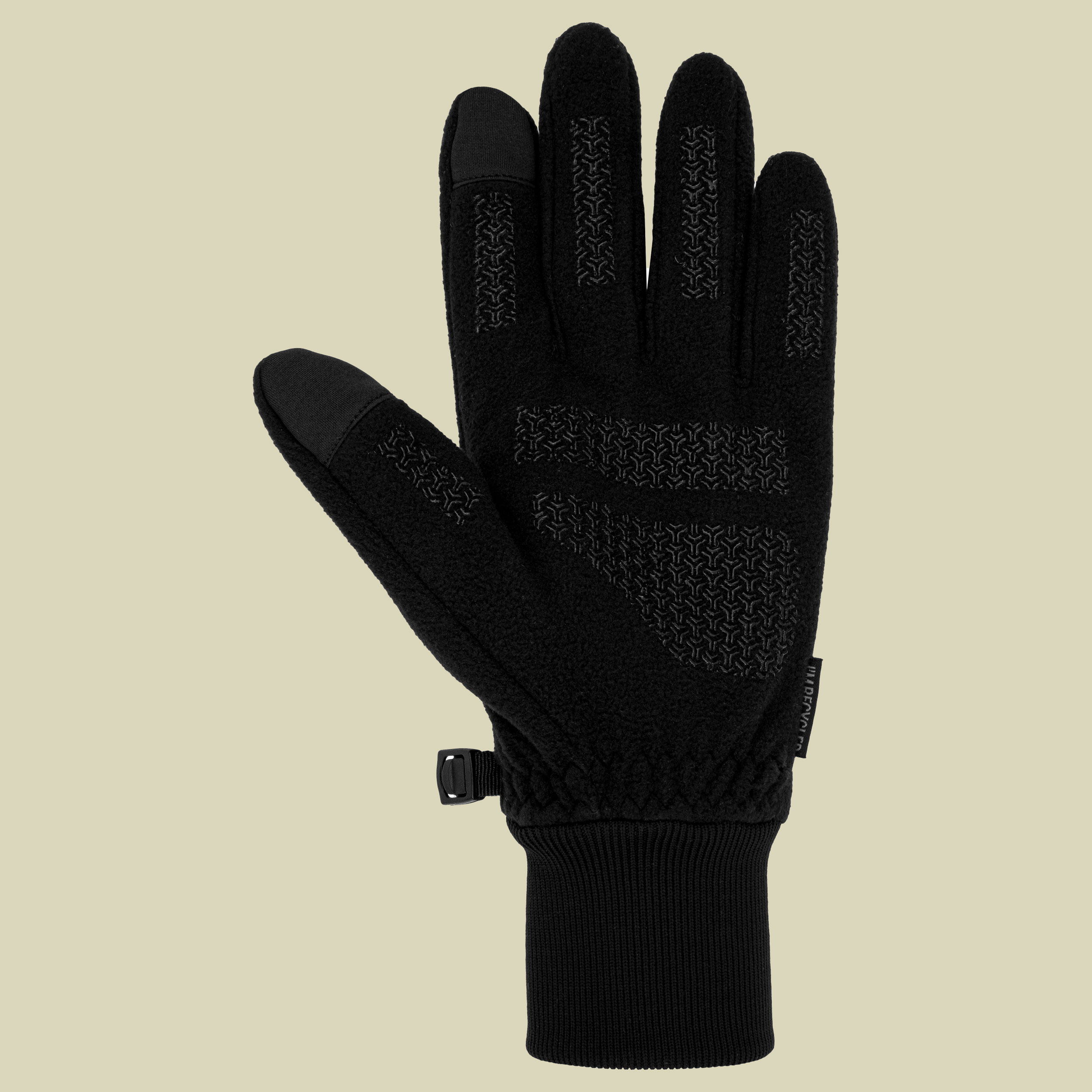 Recycled Fleece Glove + Touch M schwarz - black