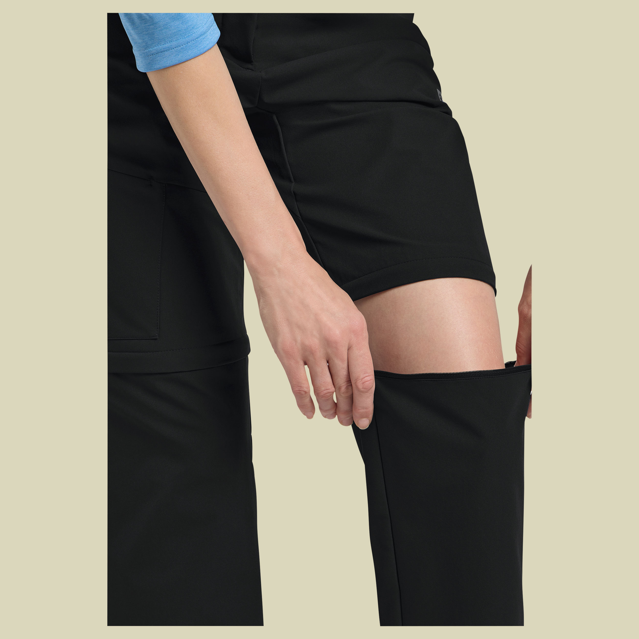 Pico Trail Zip Off Pants Women 46 schwarz - black
