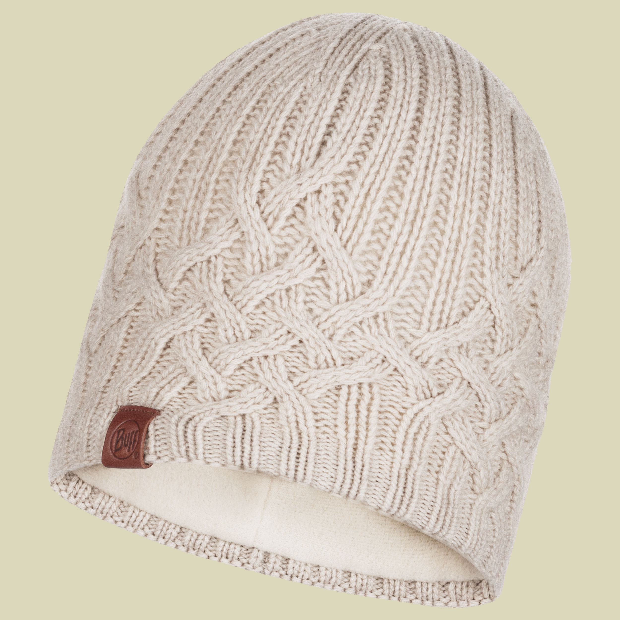 Knitted & Polar Fleece Hat HELLE Größe one size Farbe cru