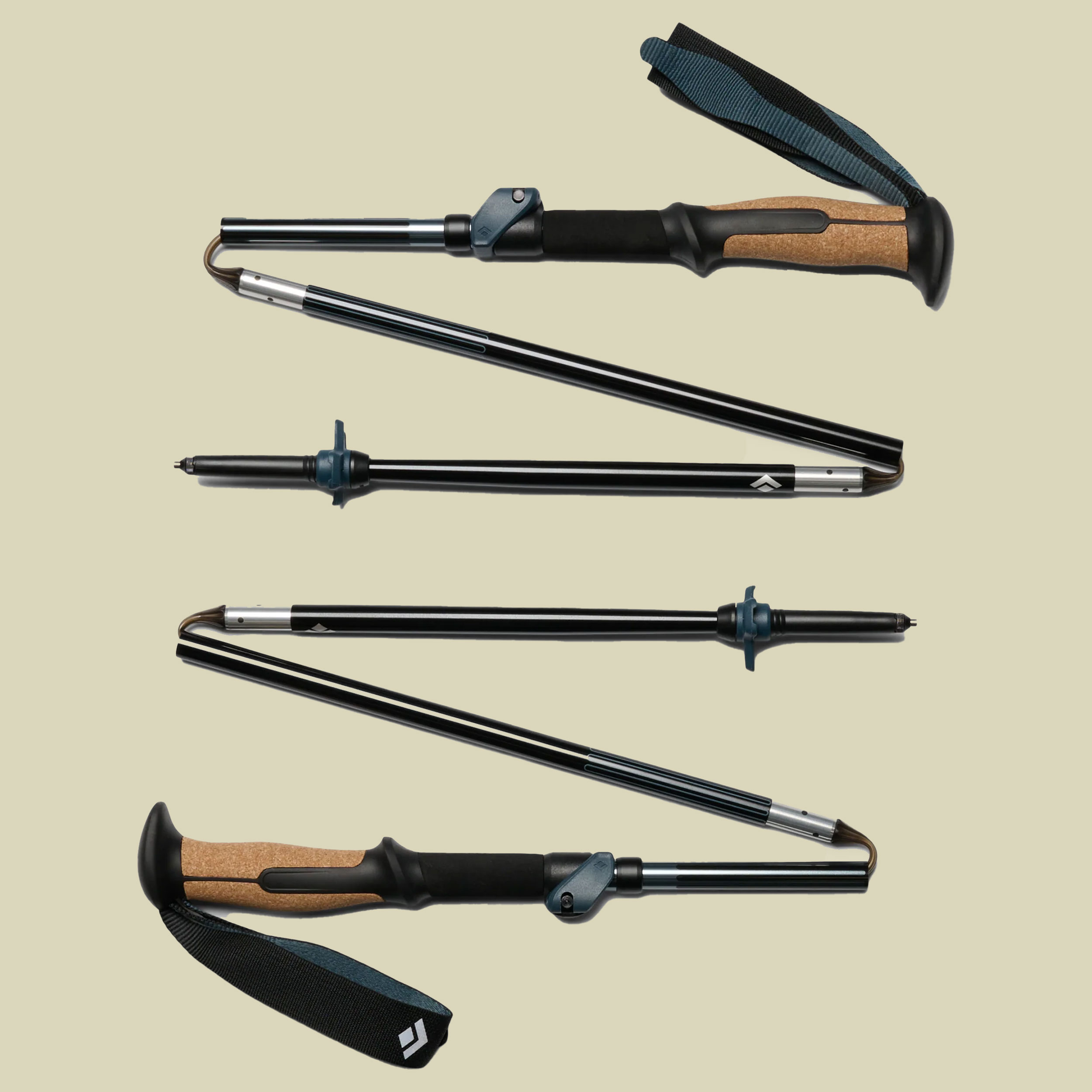 Trail Vista FLZ Trekking Poles 135 cm blau - midnight blue