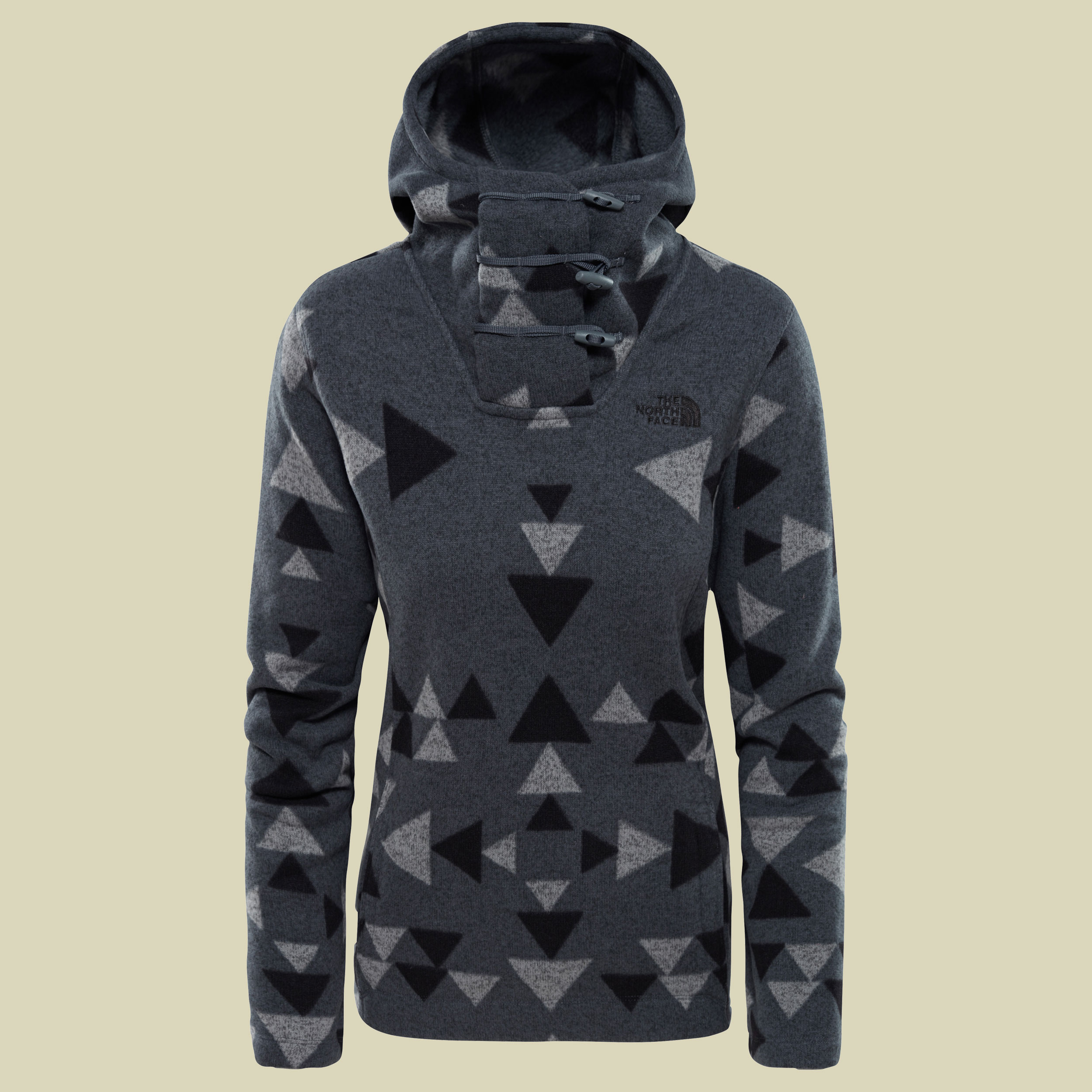 Crescent Hooded Pullover Women Größe M Farbe mid grey aztec print