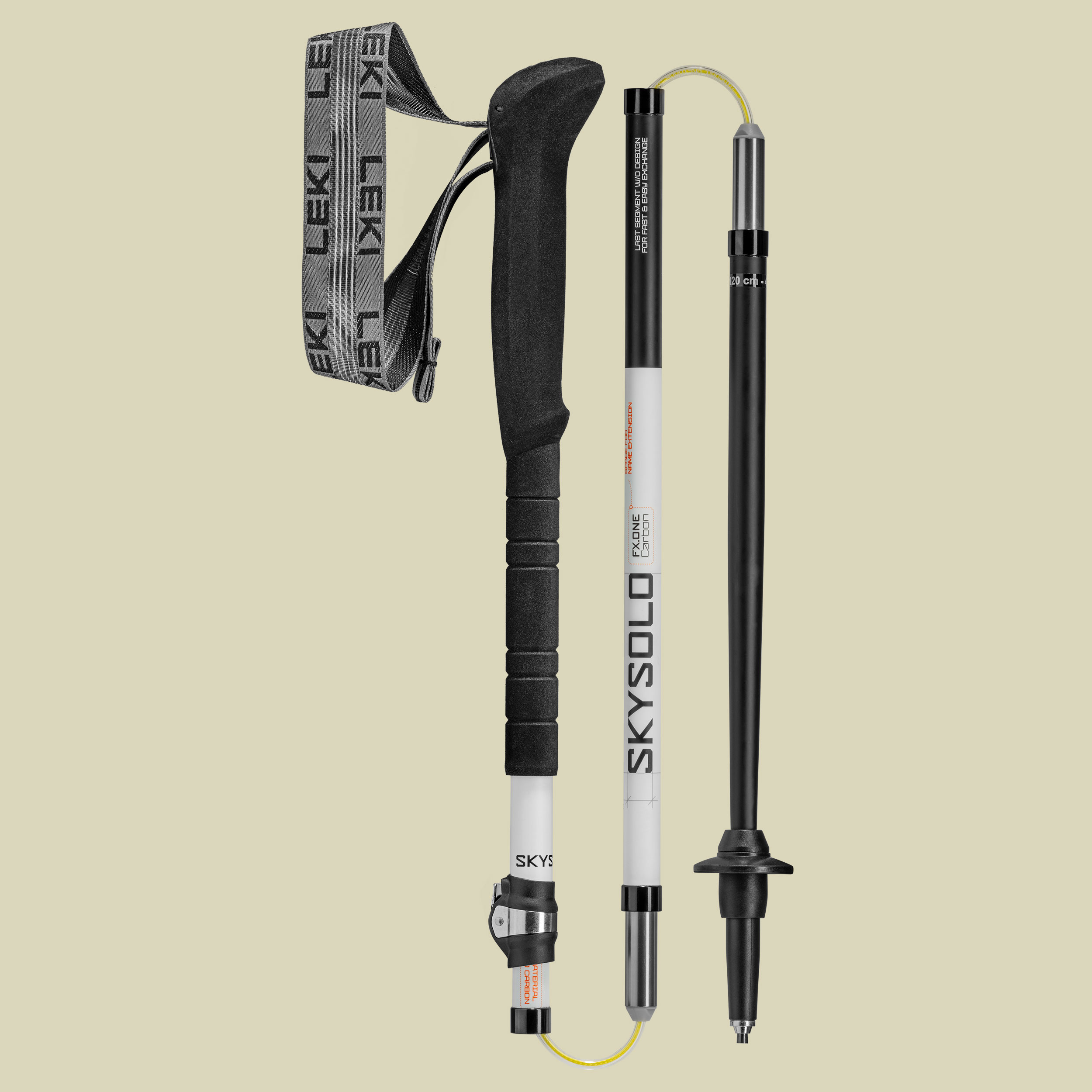 Skysolo FX.One Carbon white-black-orange 115 cm