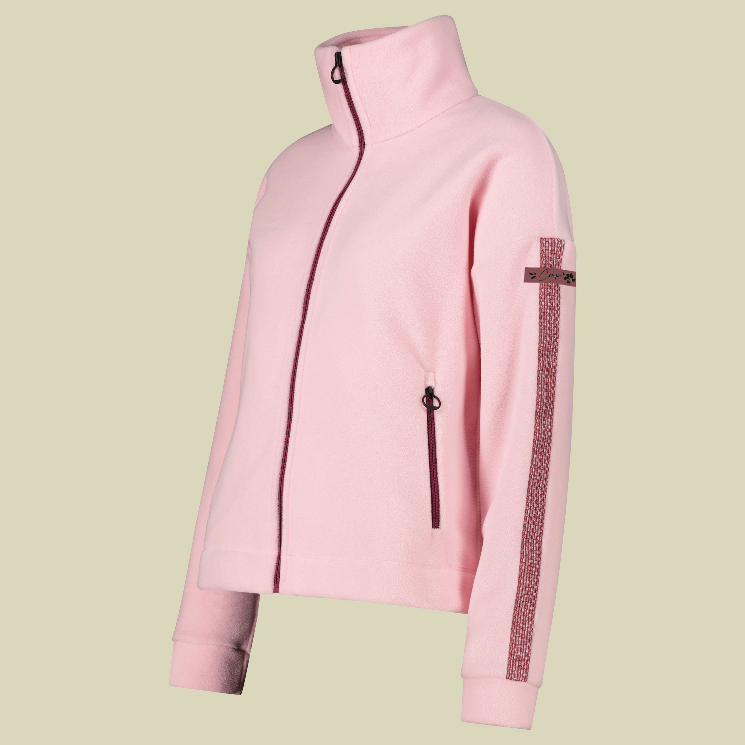 Woman Jacket Arctic Fleece 44 pink - Farbe pink melange