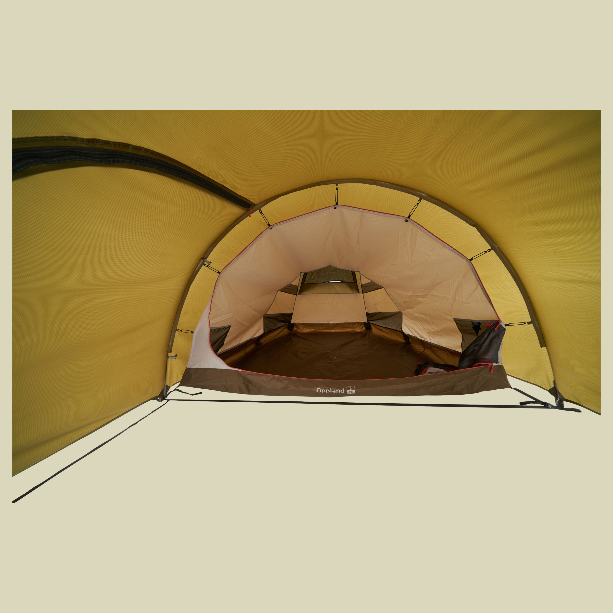 Oppland 3 (3.0) PU Tent  3-Personen Zelt Farbe dark olive