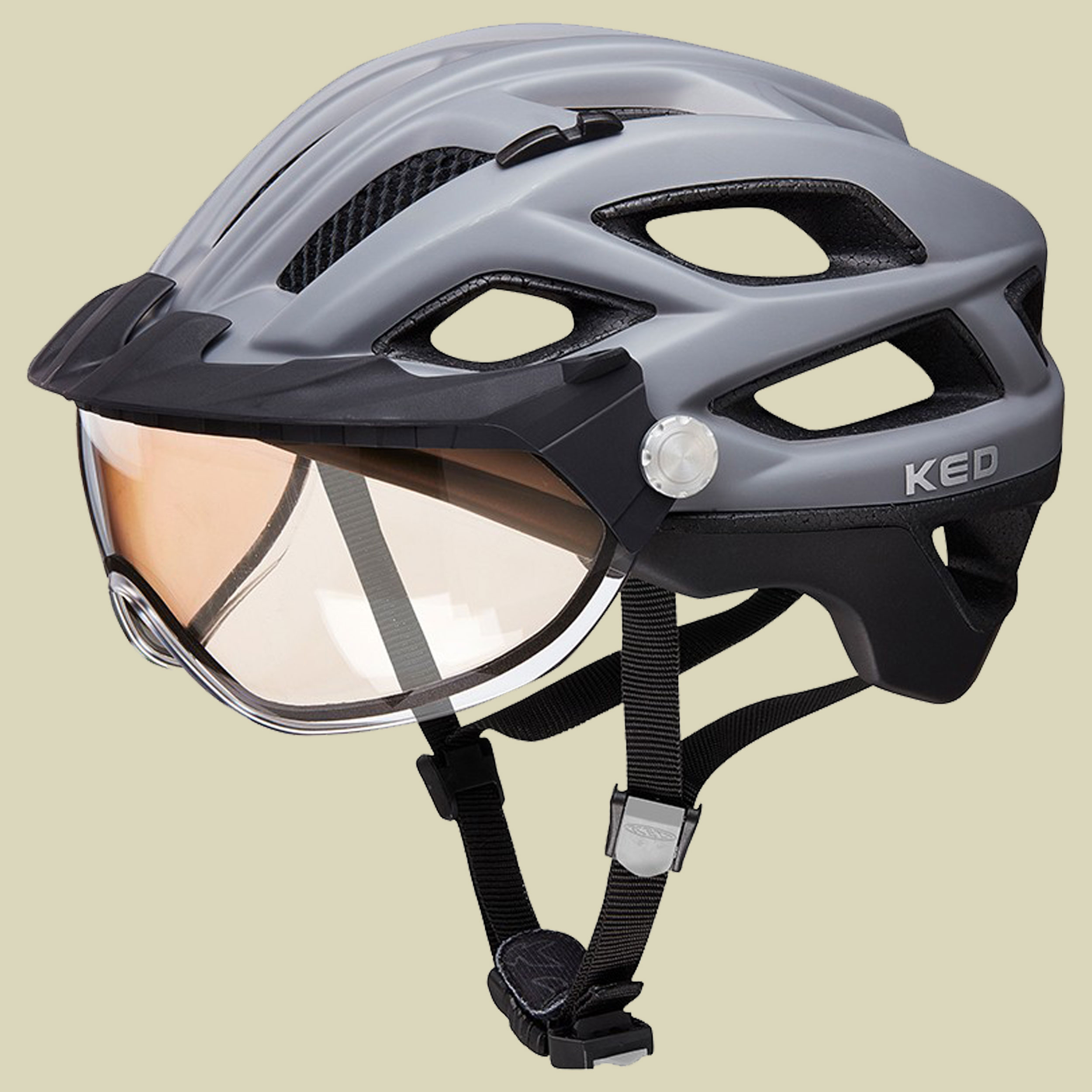 Covis Lite Kopfumfang L 55-61 cm Farbe grey black matt