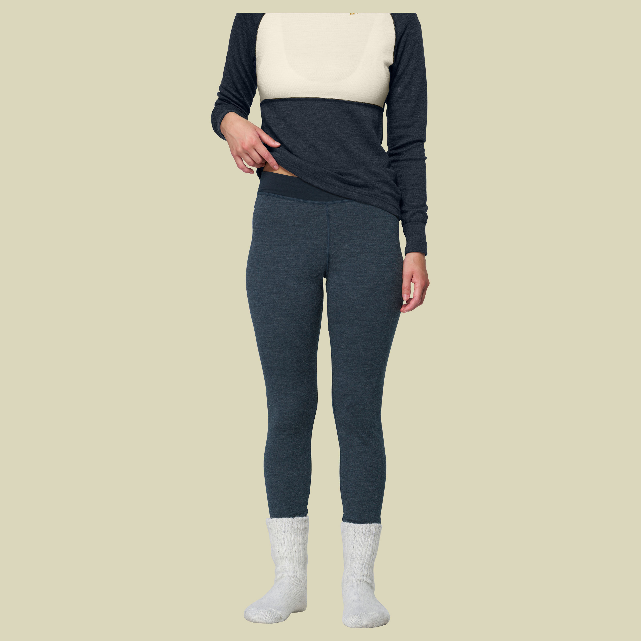 Expedition Merino Silk Longs Woman XL blau 2