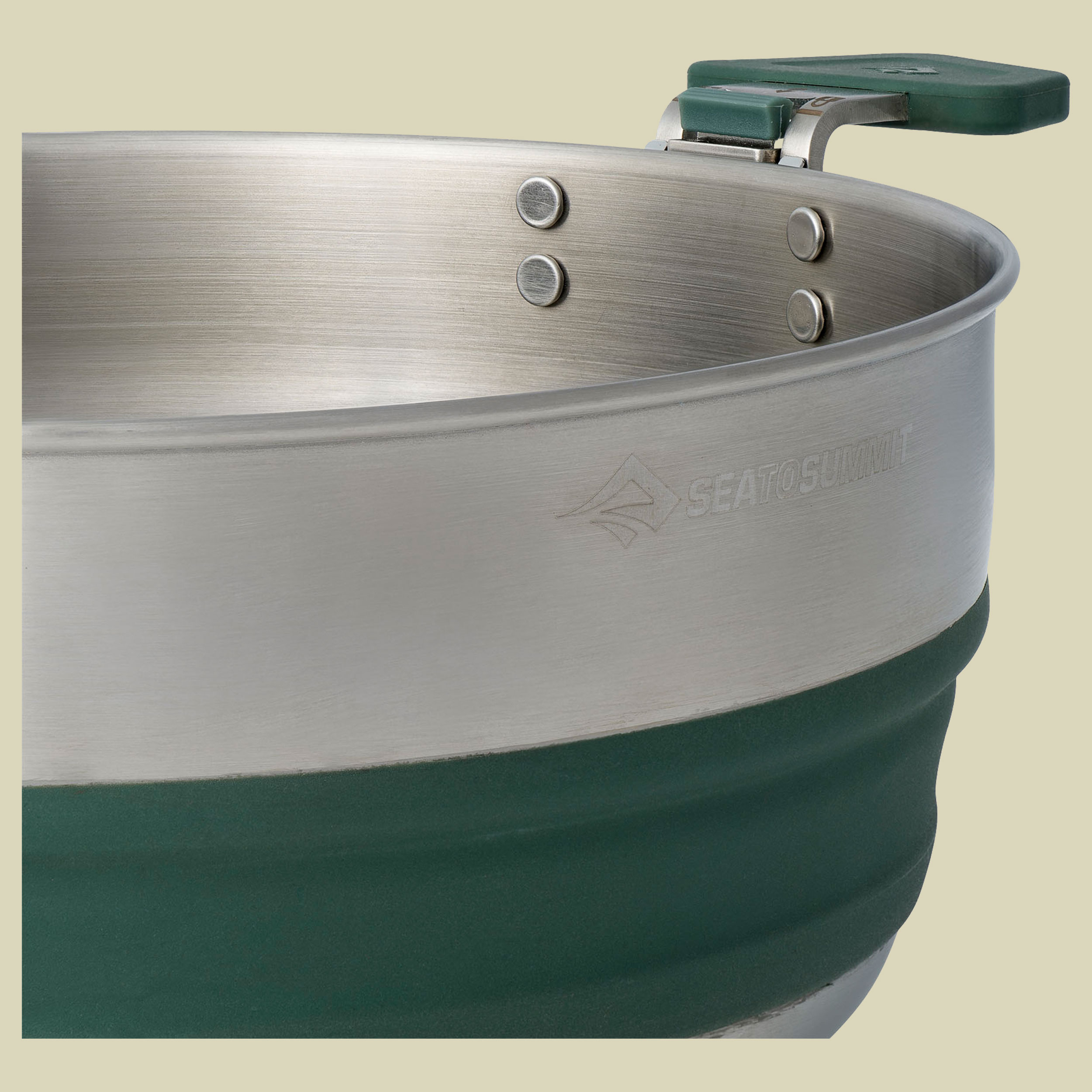 Detour Stainless Steel Collapsible Pouring Pot 3L grün - laurel wreath green