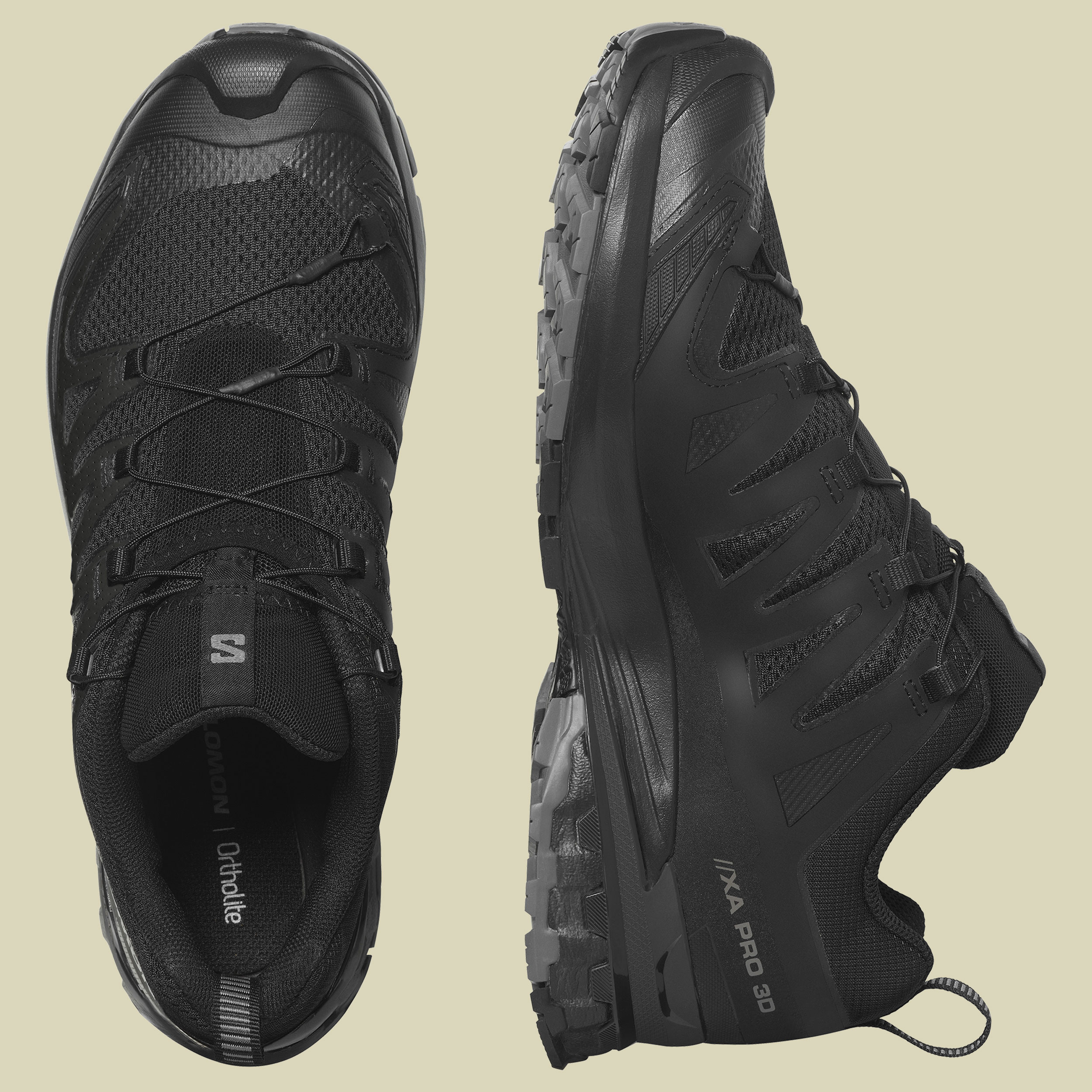 XA Pro 3D V9 Wide Men UK 9,5 schwarz - black/phantom/pe