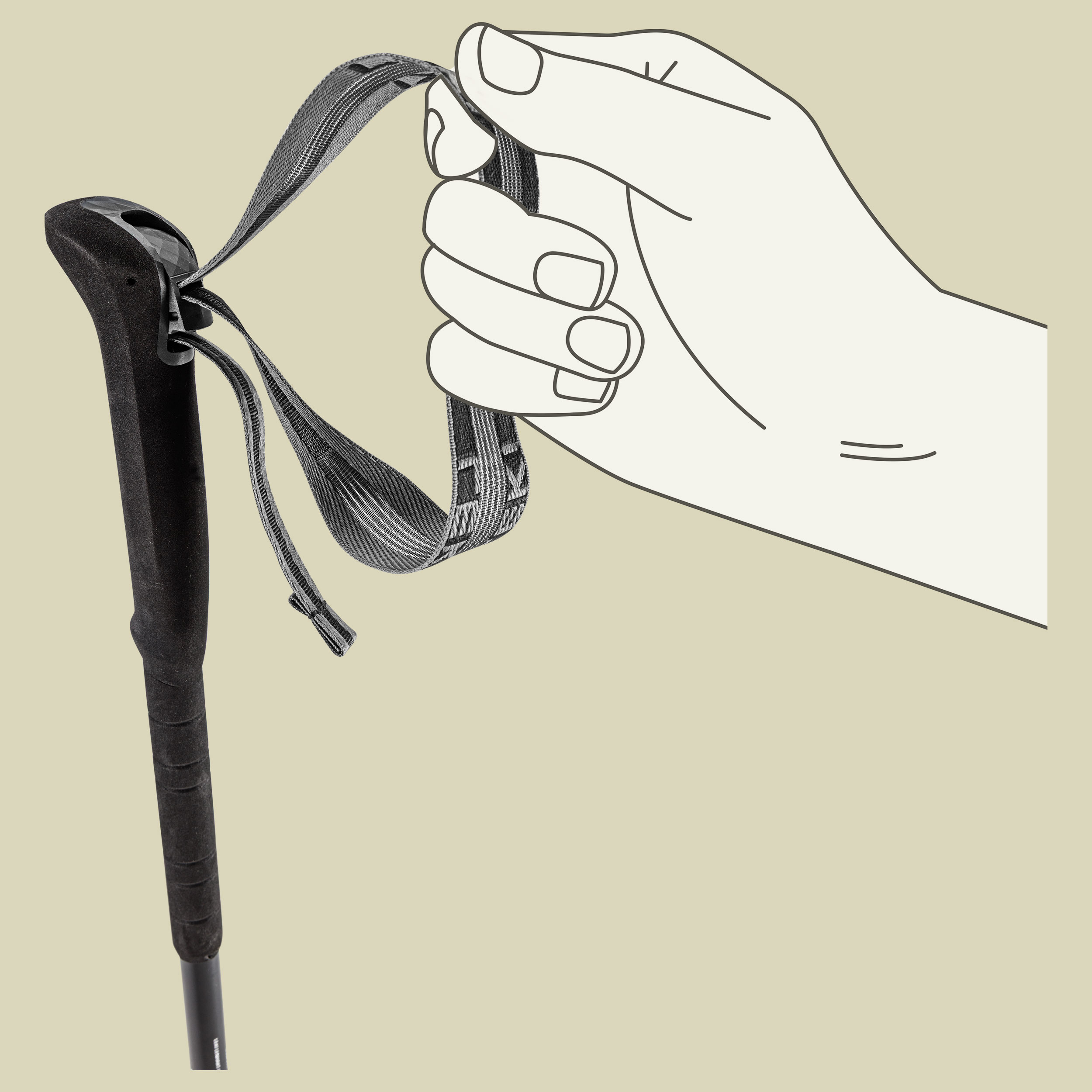 Skytera Lite Compact Länge 90 - 125 cm Farbe black-white-neonorange