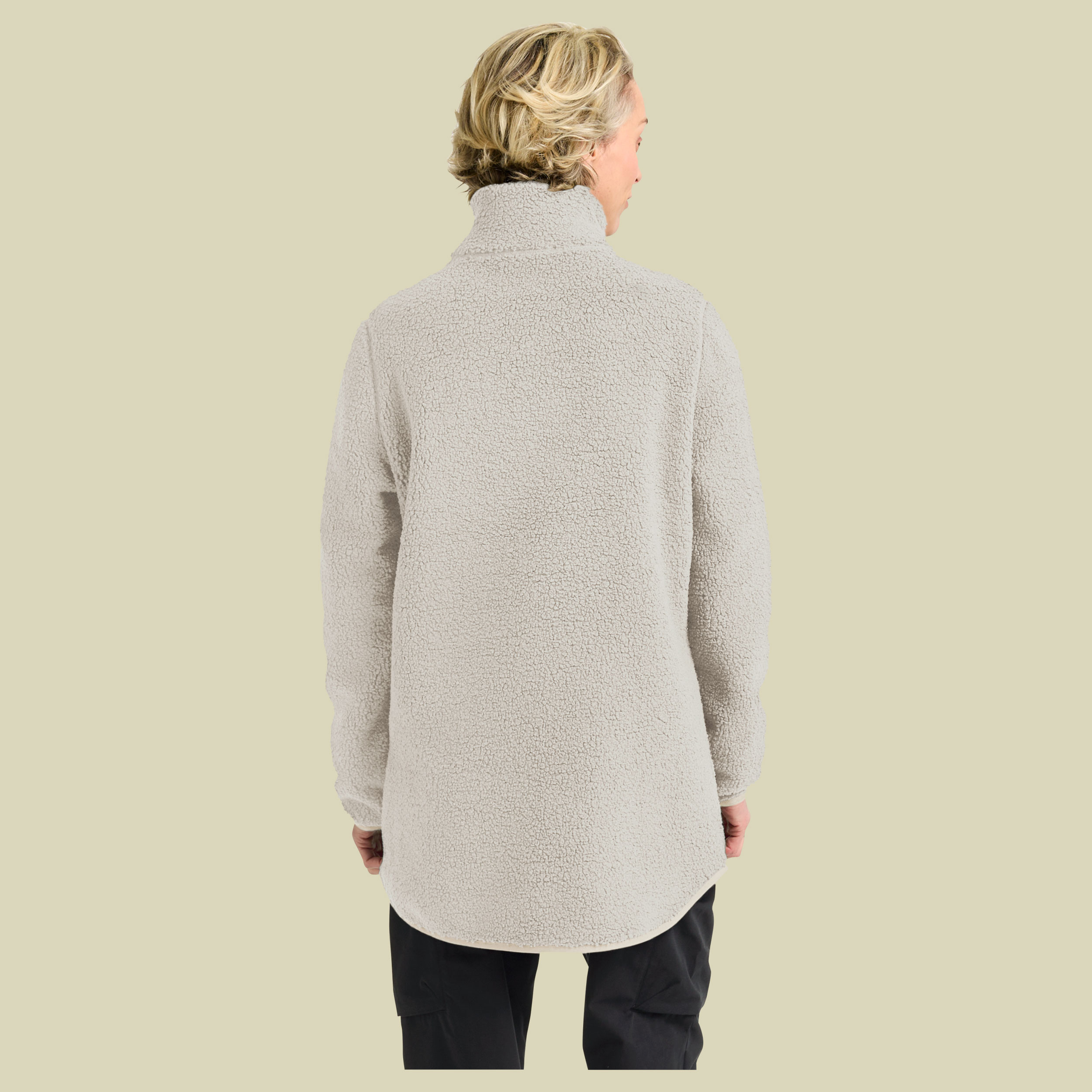 High Curl Coat Women XXL beige - pale sand
