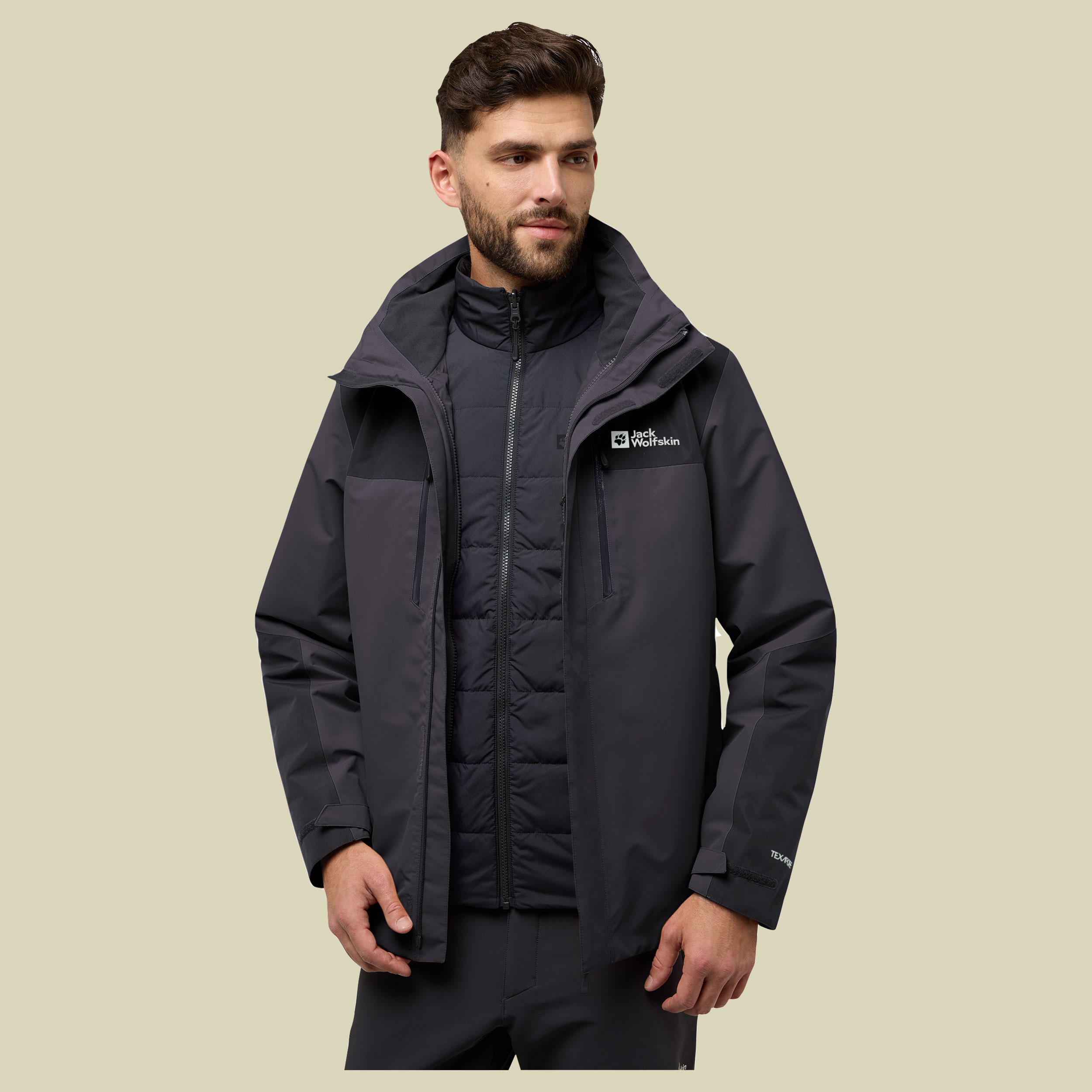 Jasper 3in1 Jacket Men XL grau - phantom