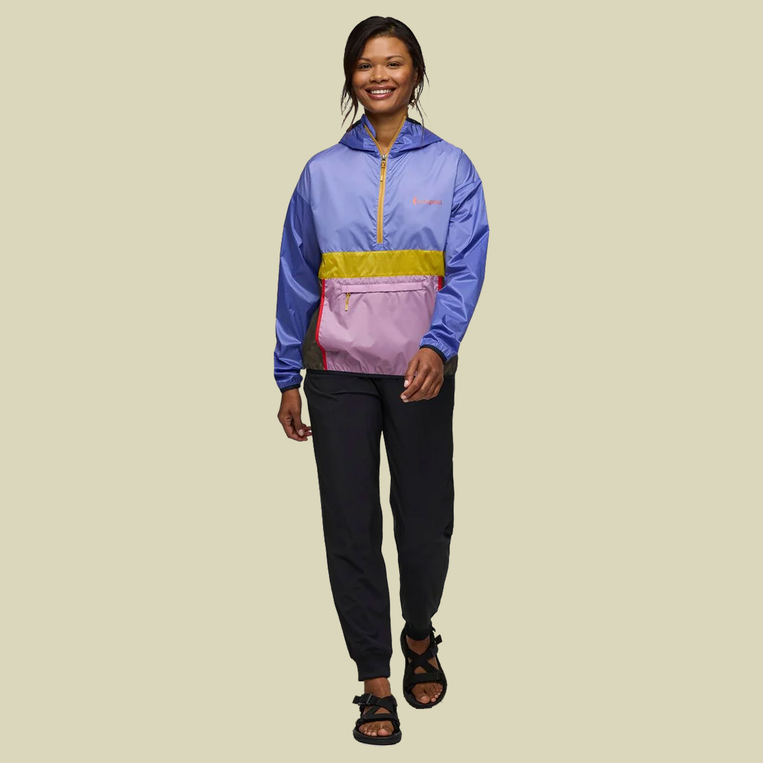 Teca Half-Zip Windbreaker Women S lila - garden gnome