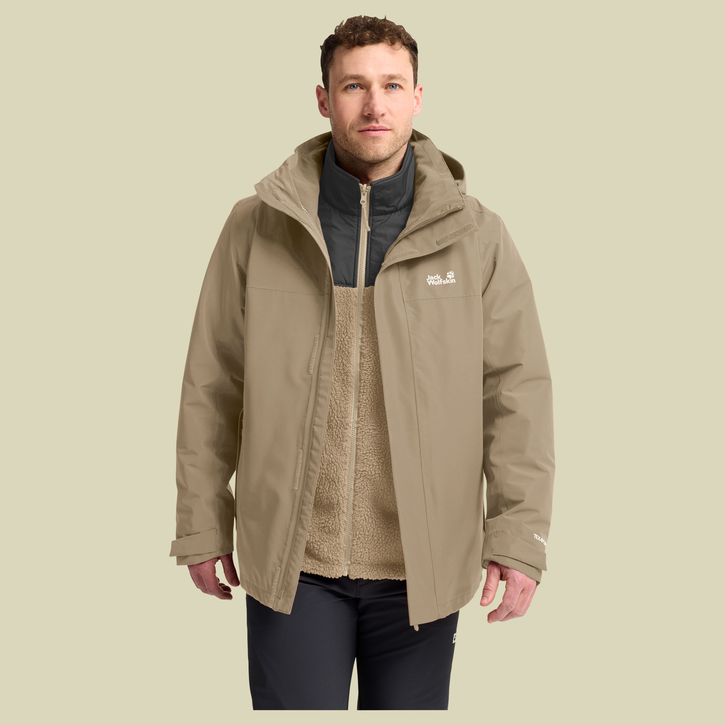 Stonelite 3in1 Jacket Men XXXL braun - hazel wood