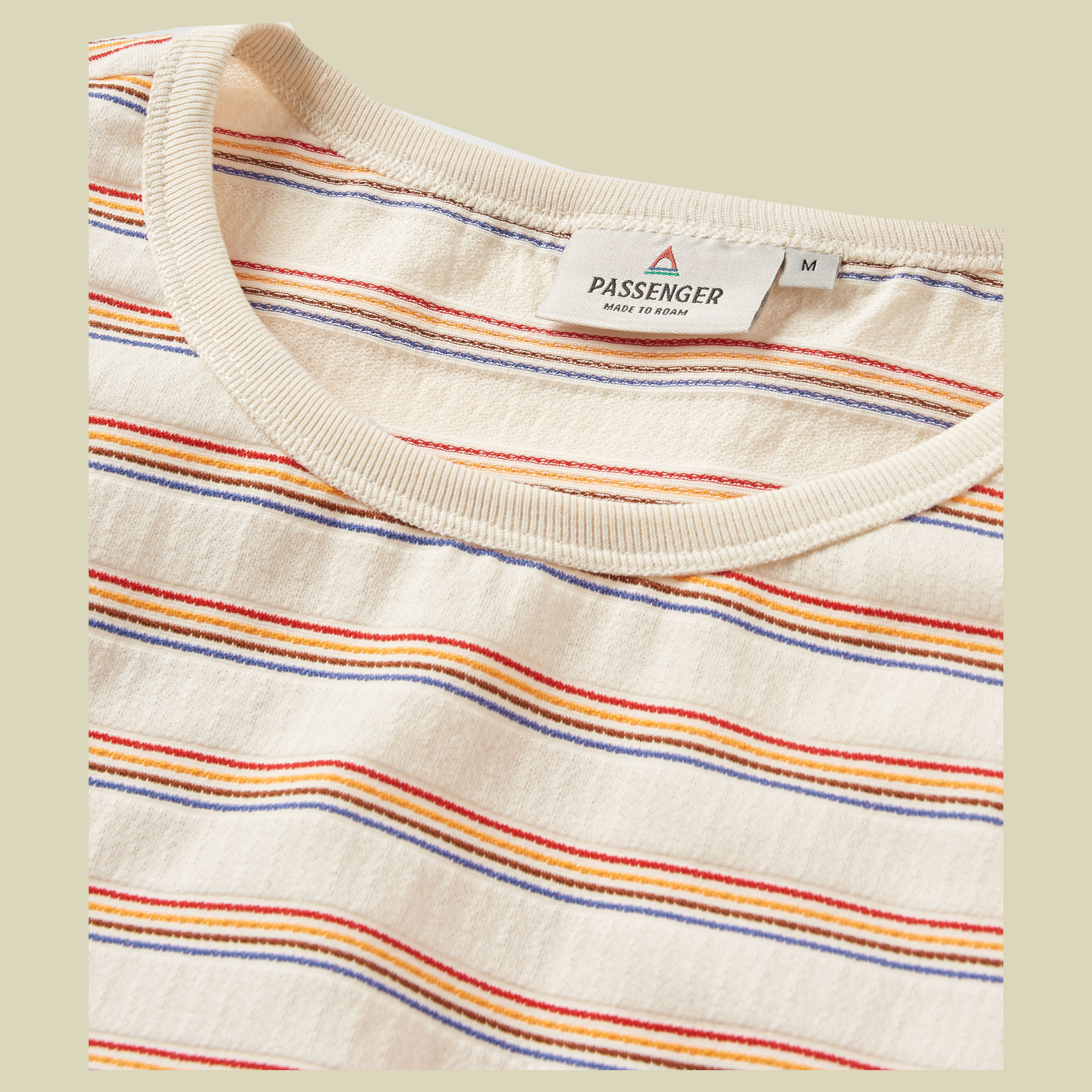Retro Vibes Organic Cotton T-Shirt Women L mehrfarbig - retro stripe