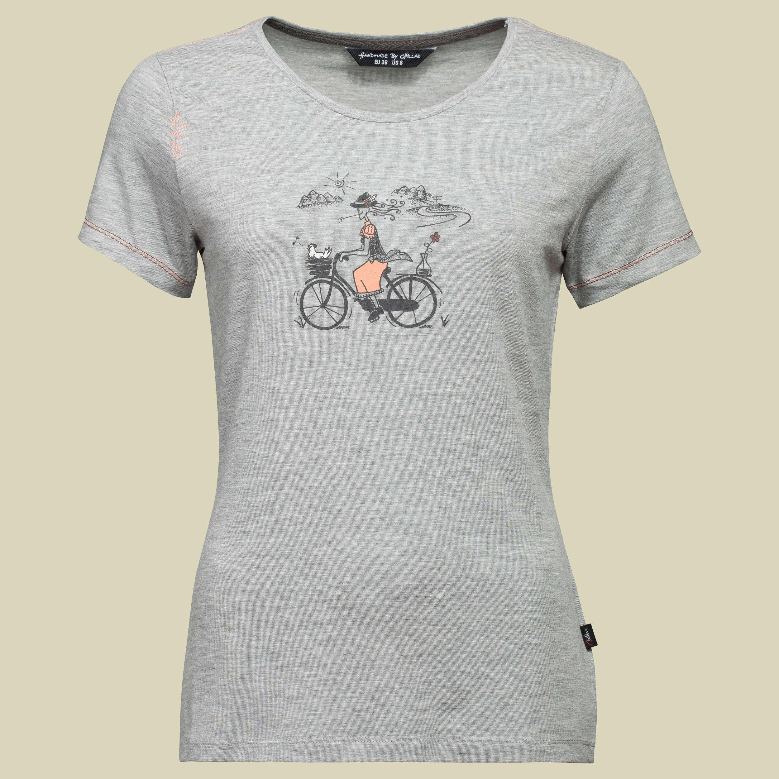 Saile Tyrolean Trip T-Shirt Women Größe 42 Farbe grey melange