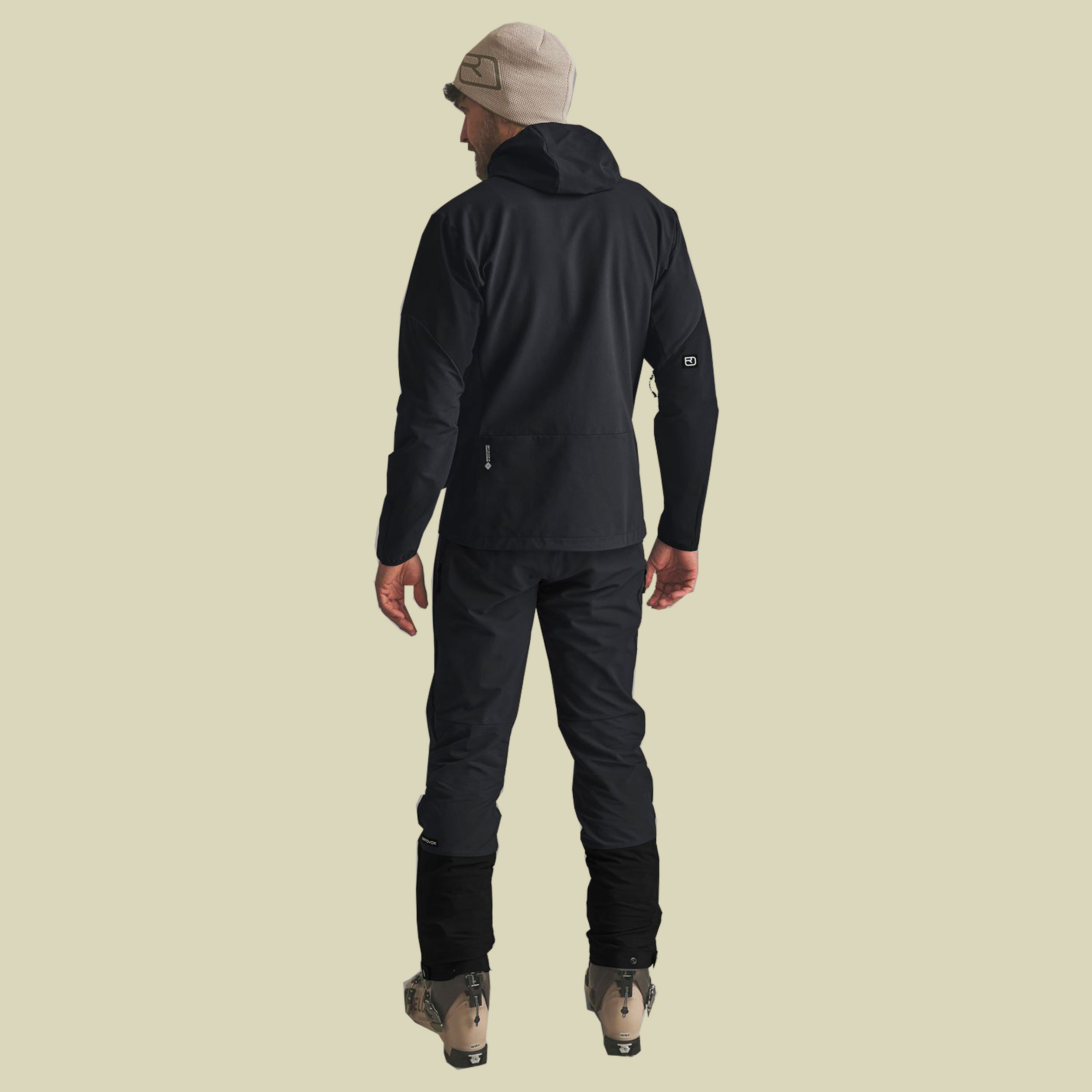 Ortler Softshell Plus Jacket Men M schwarz - black raven