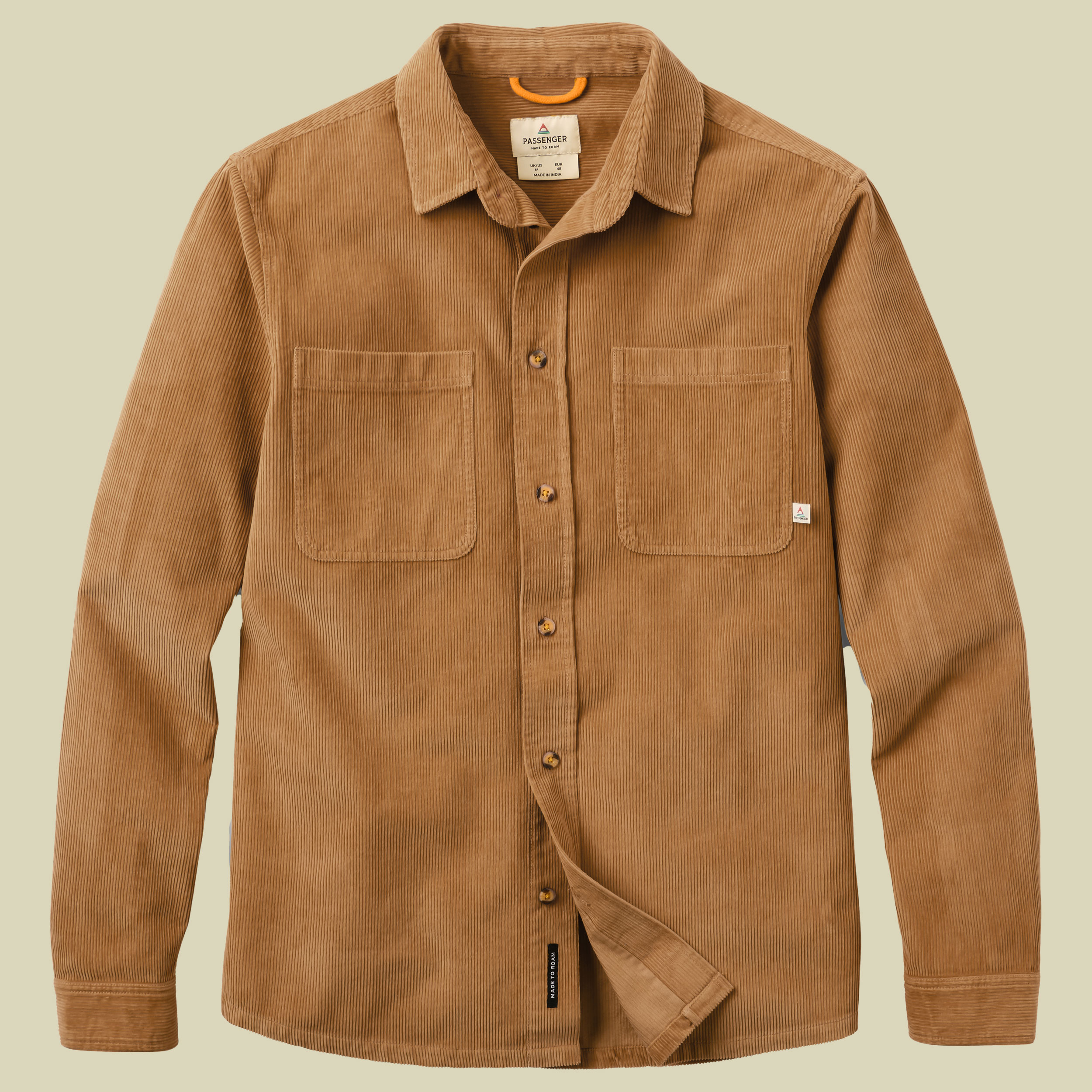 Backcountry Cord Shirt Men L braun - toffee