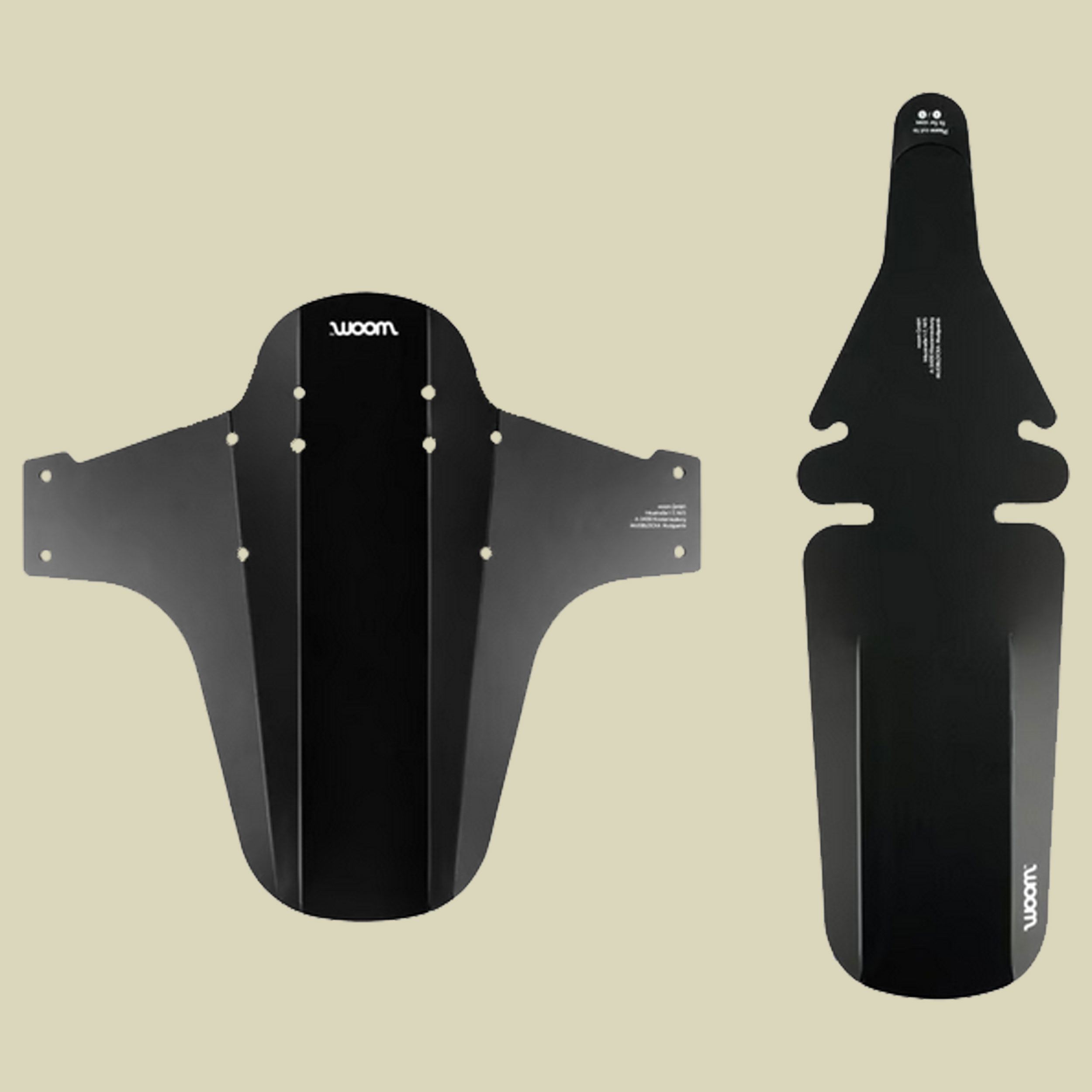 Mudblocka Schmutzfänger Farbe mattschwarz