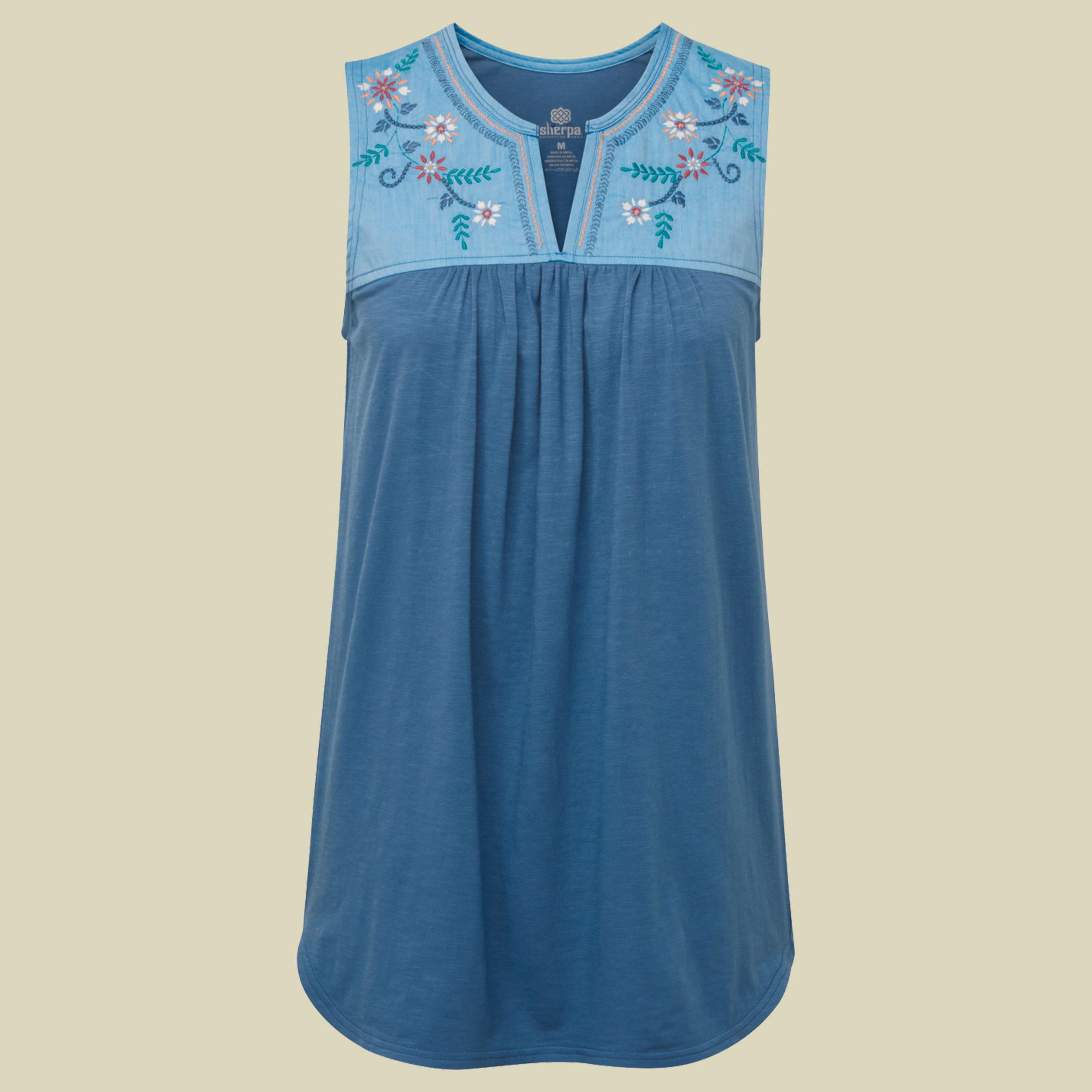 Shaanti Embroidery Top Women Größe XS Farbe tilicho blue