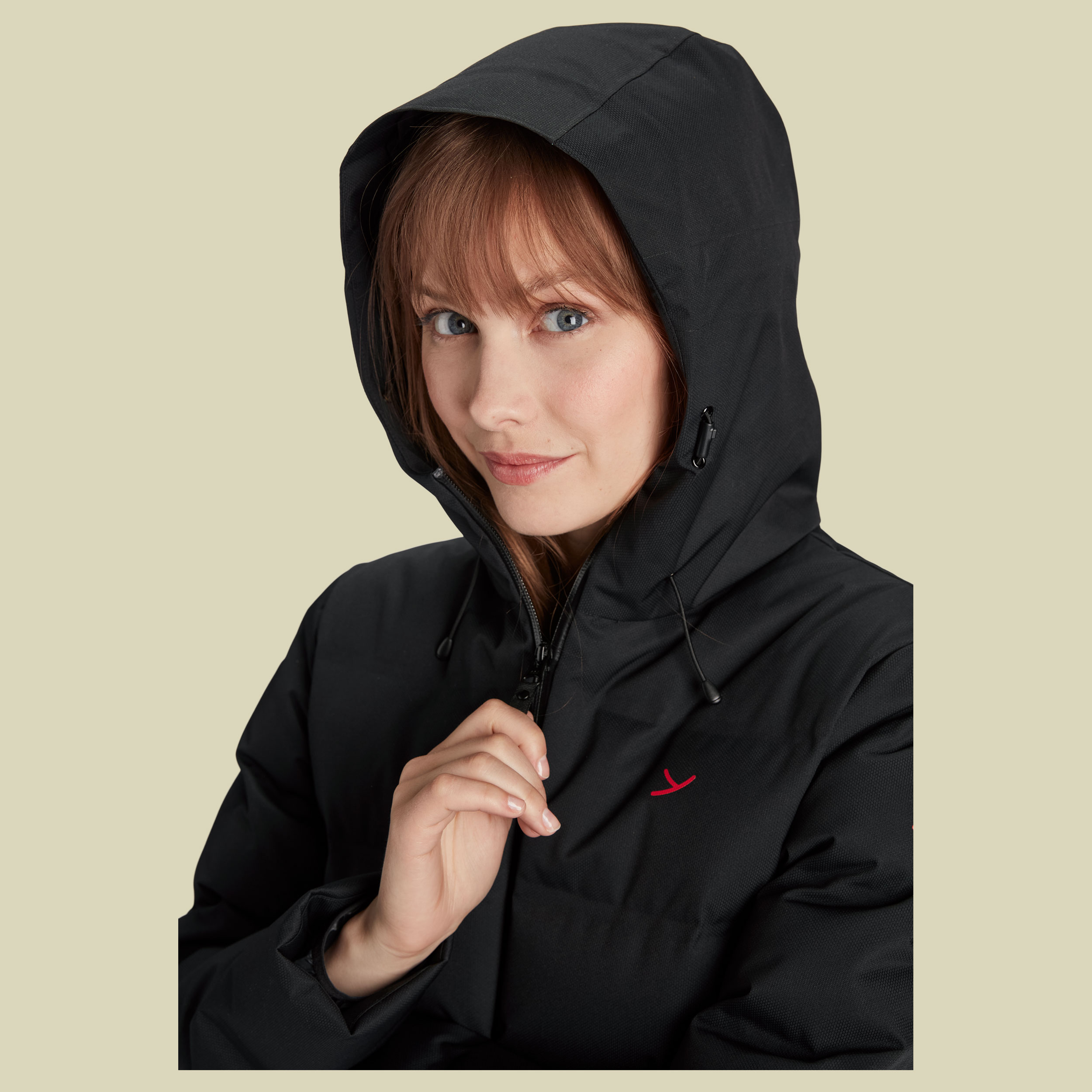 Moana W´s Bonded Hardshell Down Coat Größe L  Farbe black
