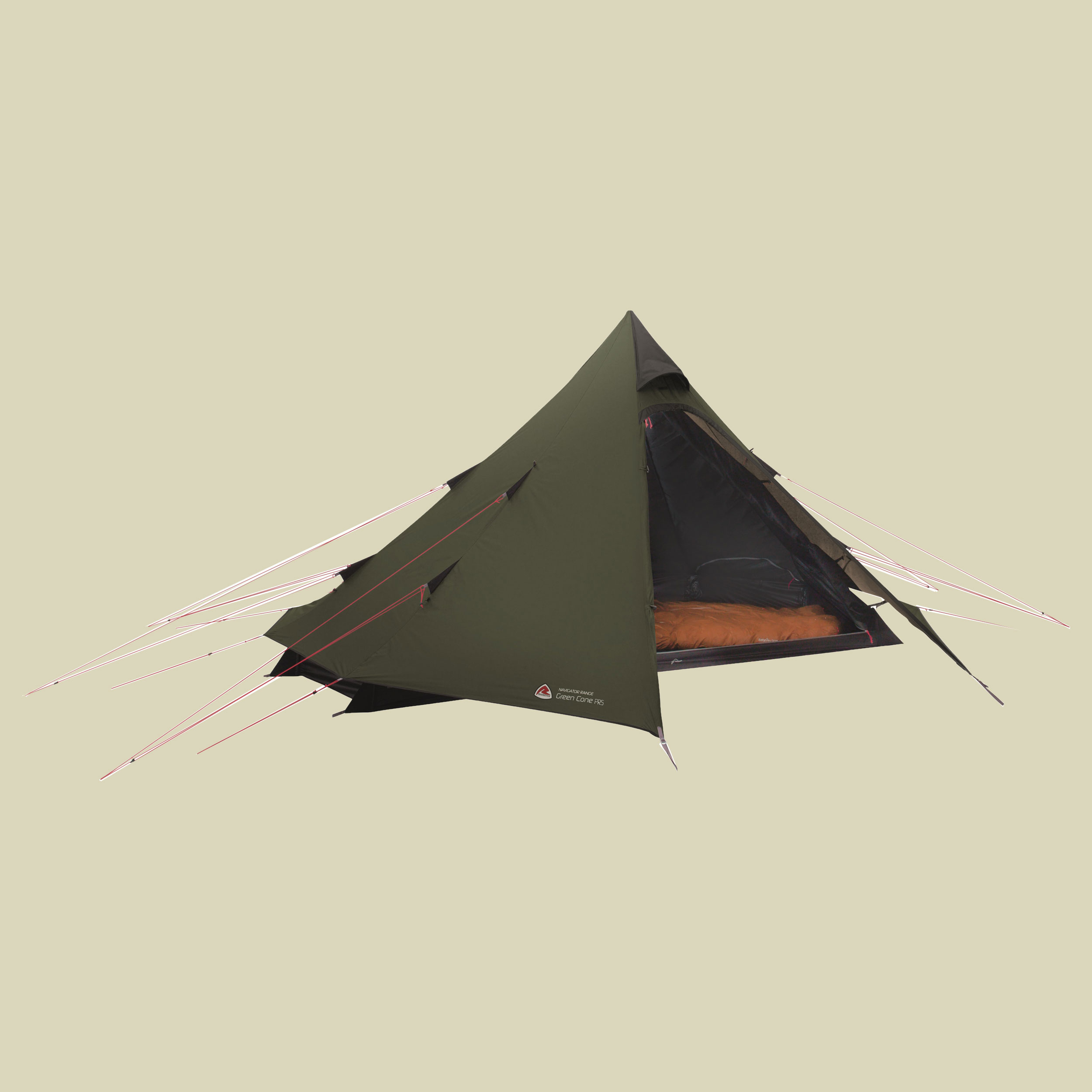 Green Cone PRS 4-Personen Tipi-Zelt Farbe: dark green