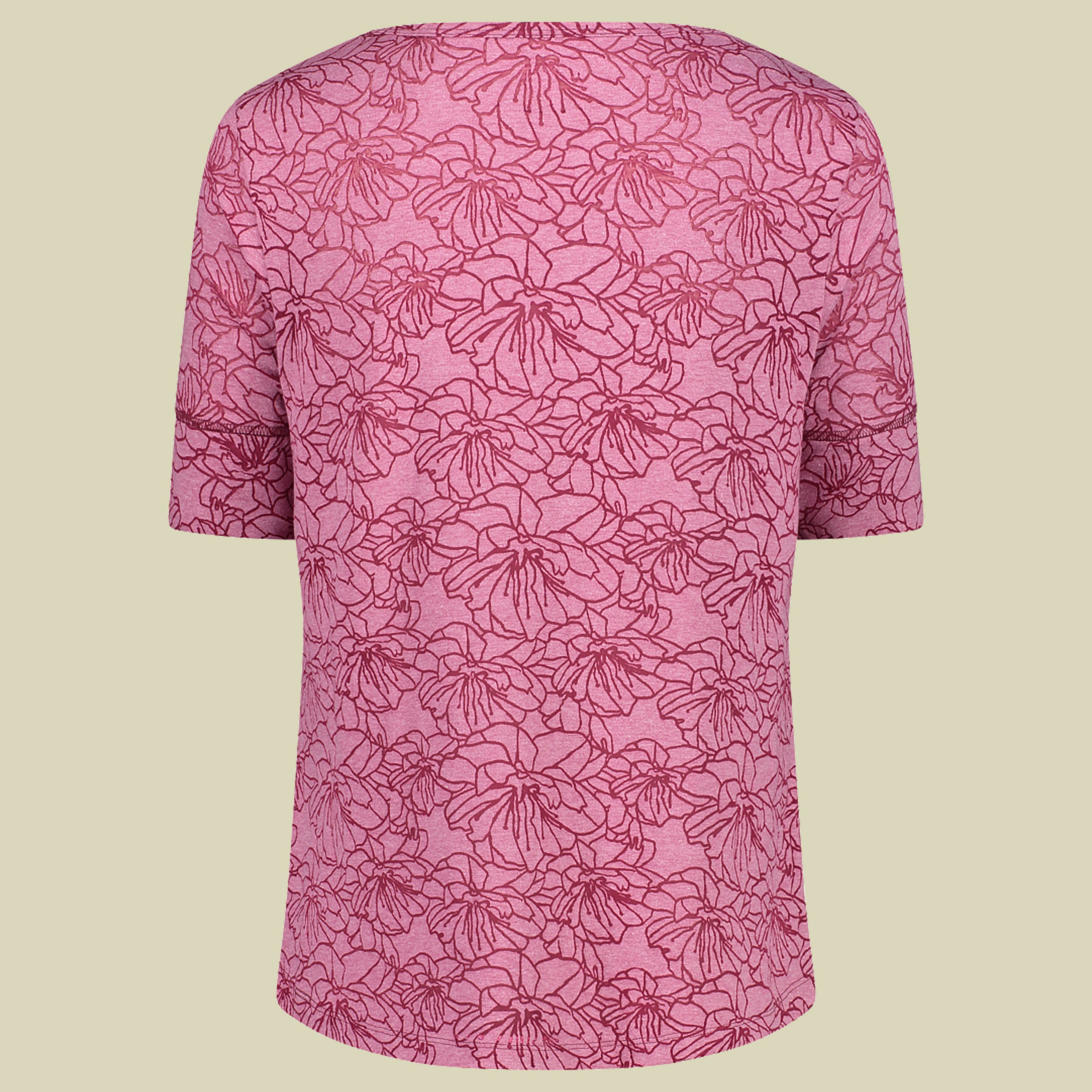 Woman T-Shirt Burn Out Jersey 32T6186 Größe 40 Farbe H820 geranium