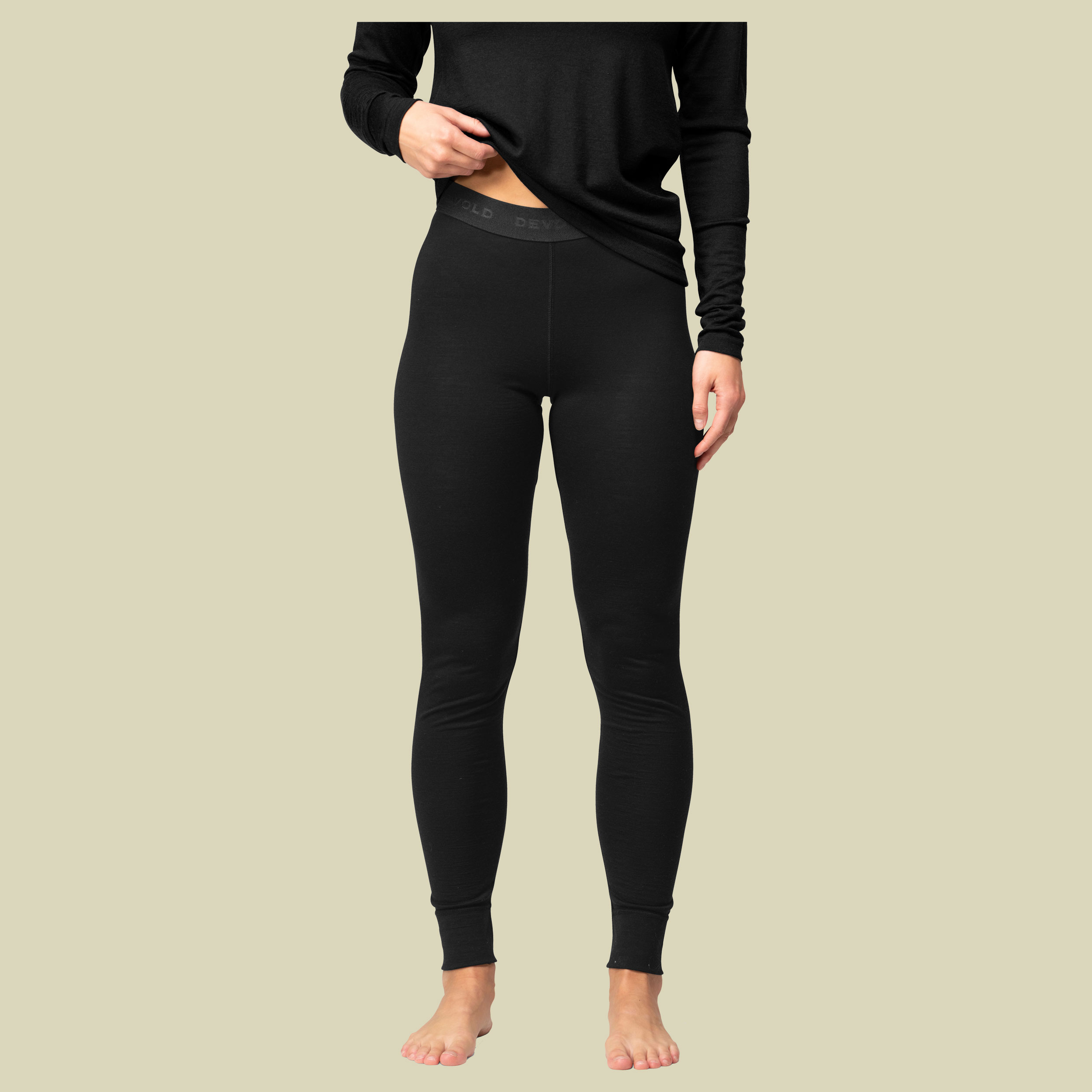 Breeze Plus Merino 200 Longs Women schwarz XL - black