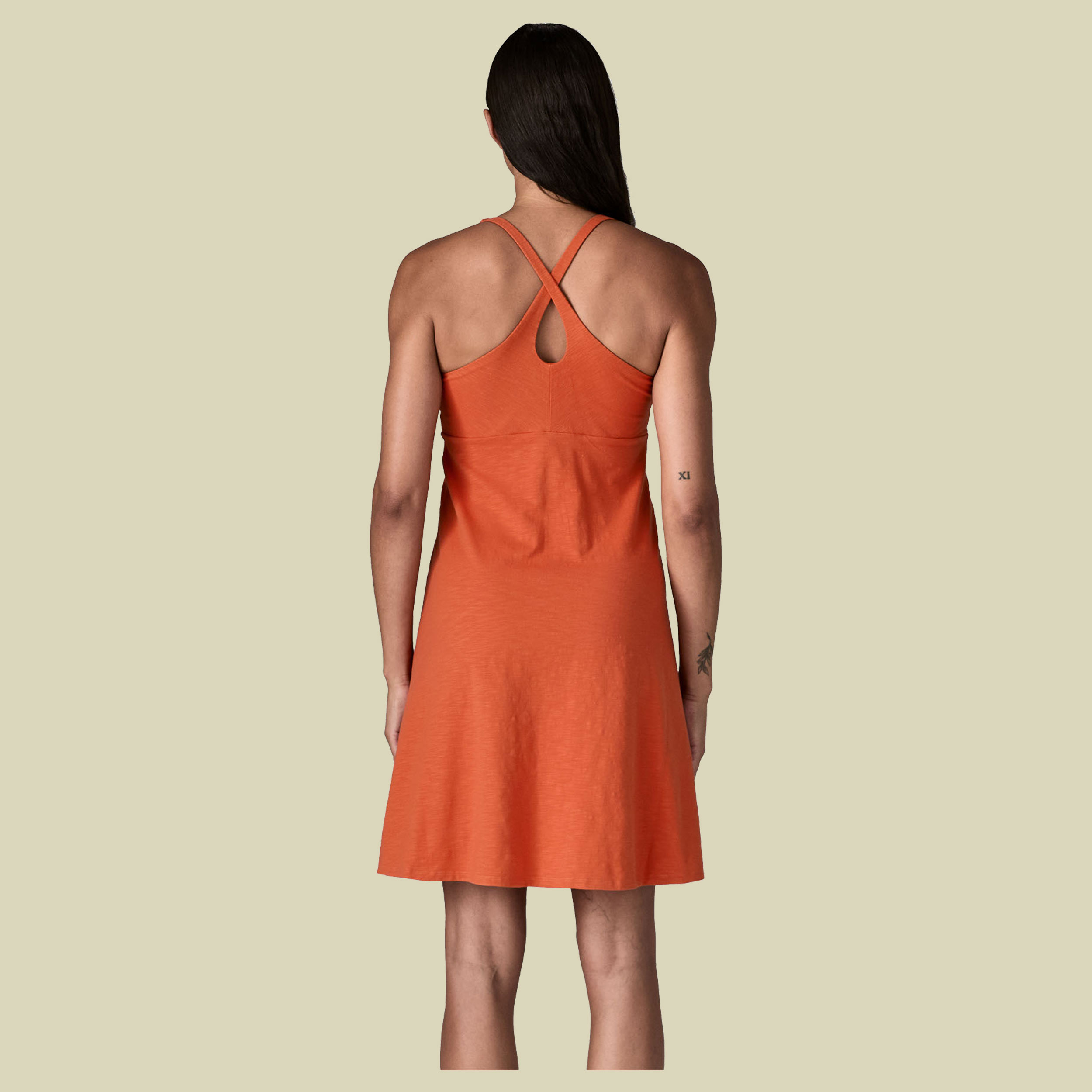 Amber Dawn Dress Women orange M - coal orange