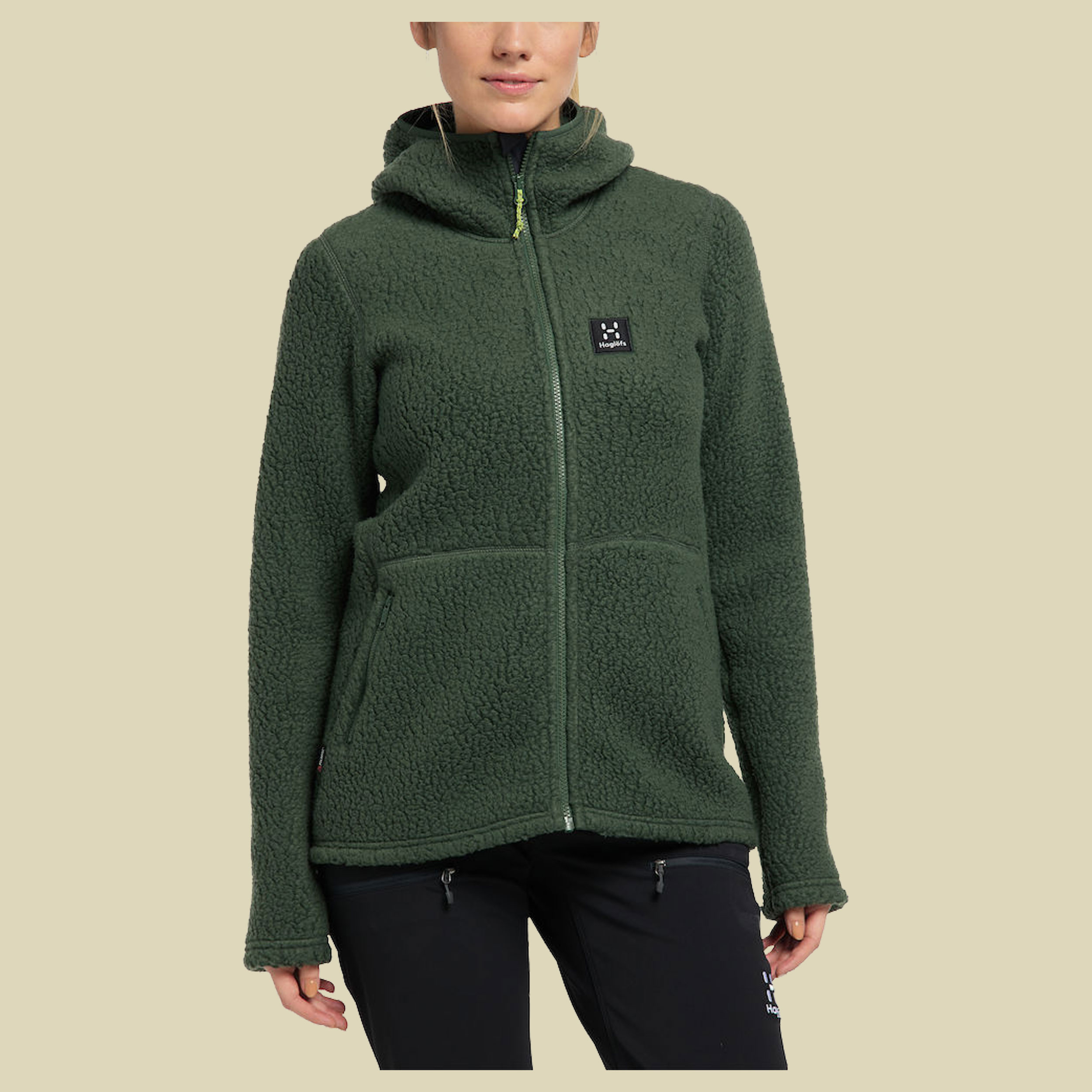 Pile Hood Women Größe XL  Farbe fjell green