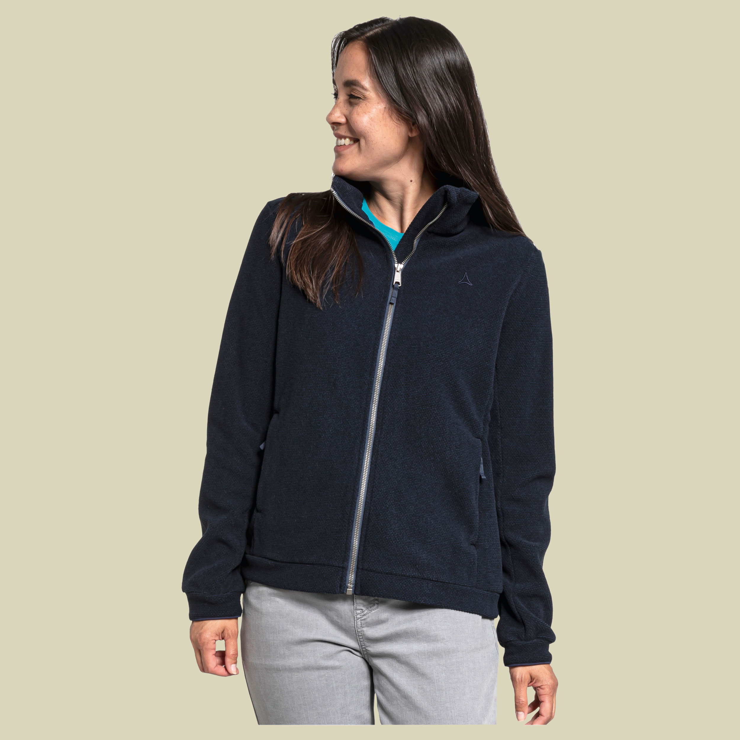 Fleece Jacket Kongsberg L Women Größe 38 Farbe navy blazer