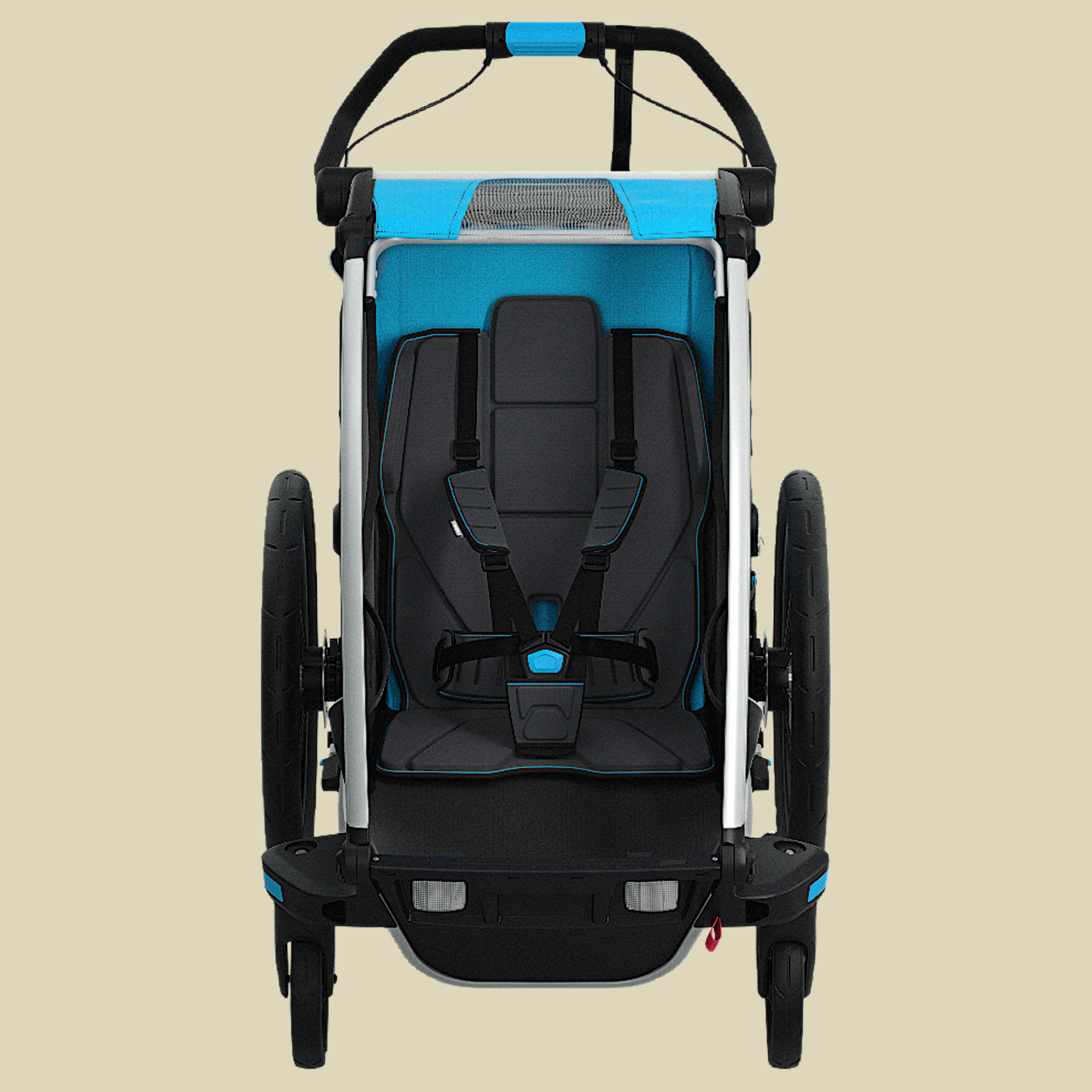 Chariot Sport 1 mit StVZO-Beleuchtung Farbe thule blue/black
